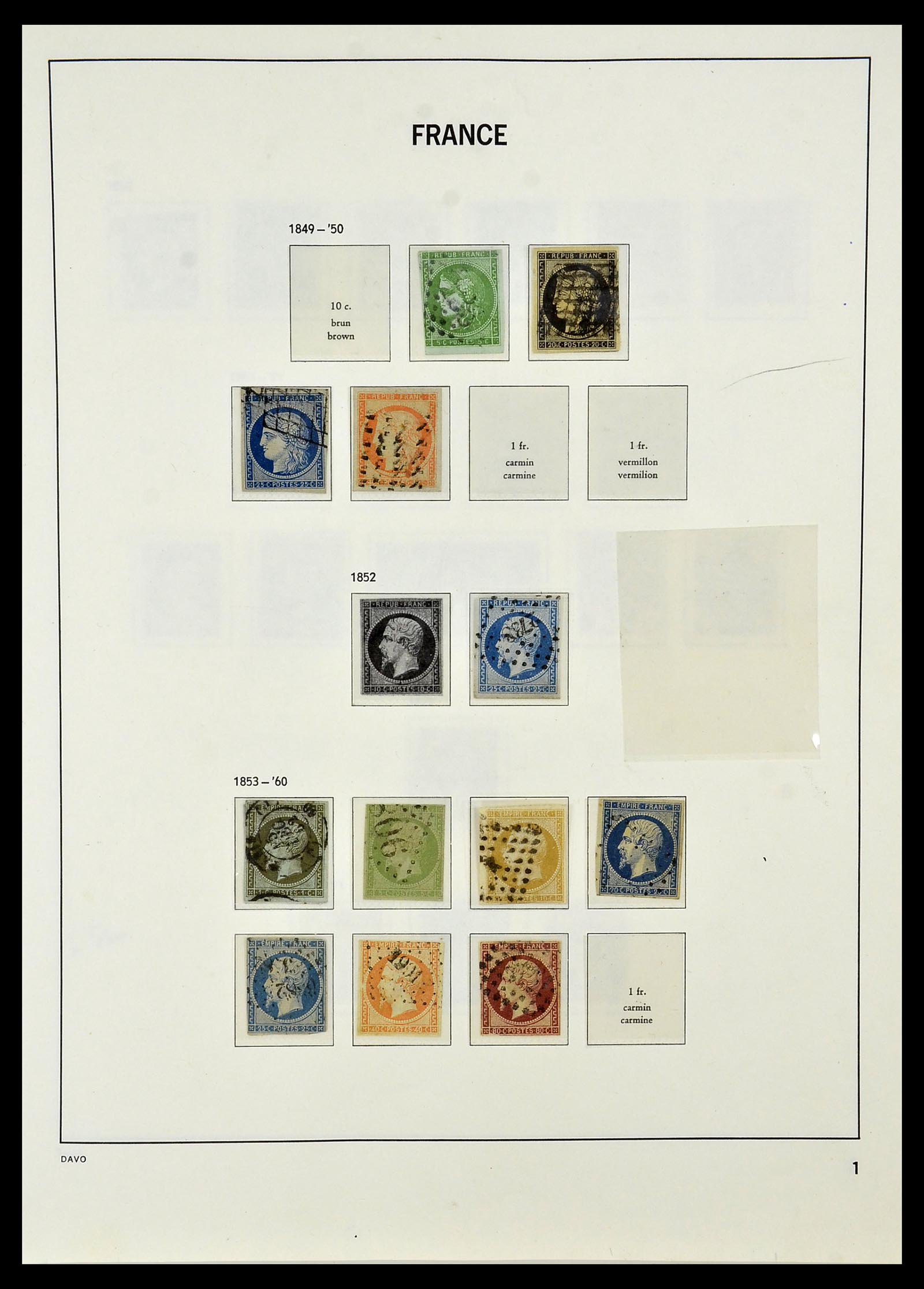 34085 002 - Postzegelverzameling 34085 Frankrijk 1849-1988.