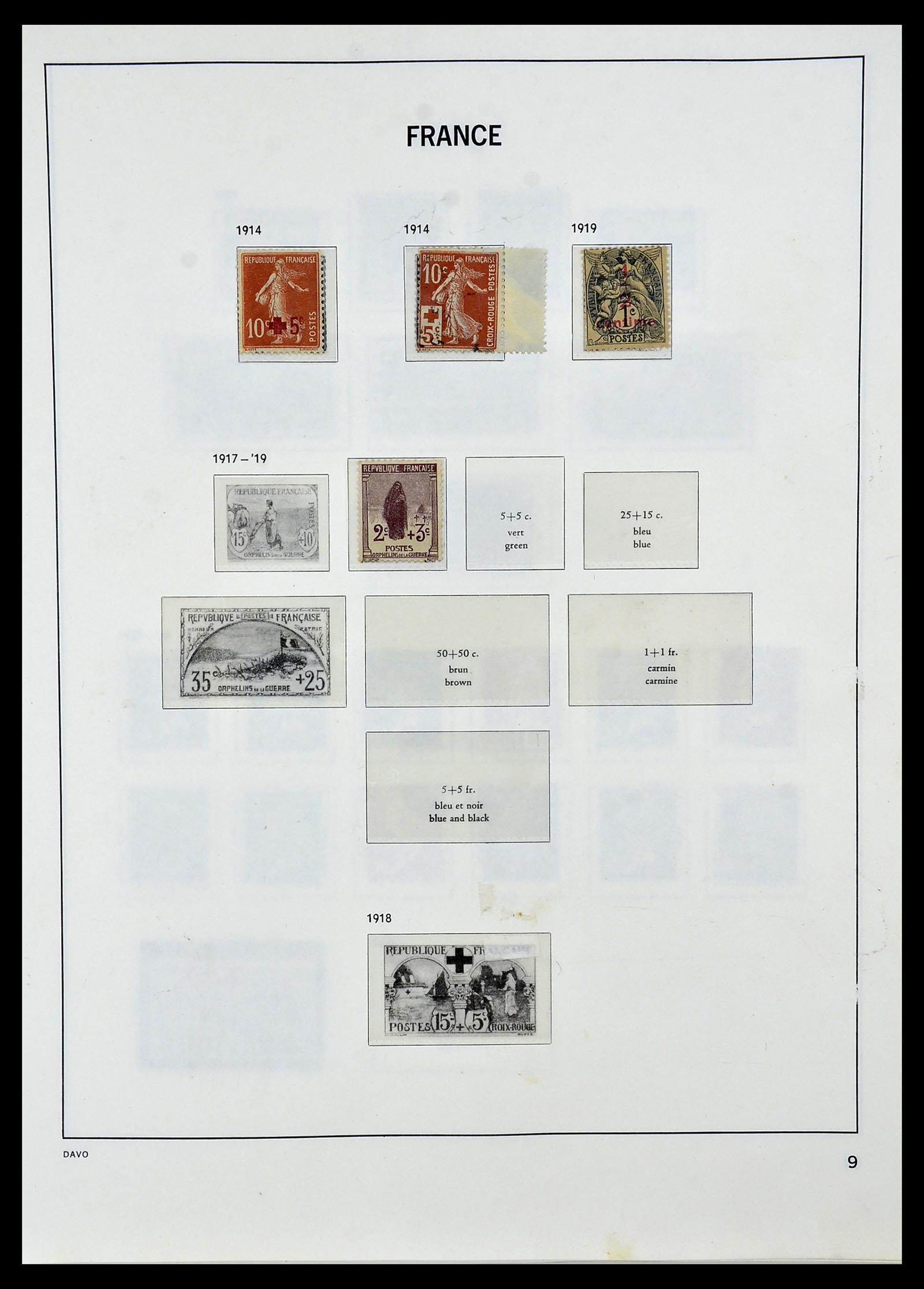 34085 010 - Postzegelverzameling 34085 Frankrijk 1849-1988.
