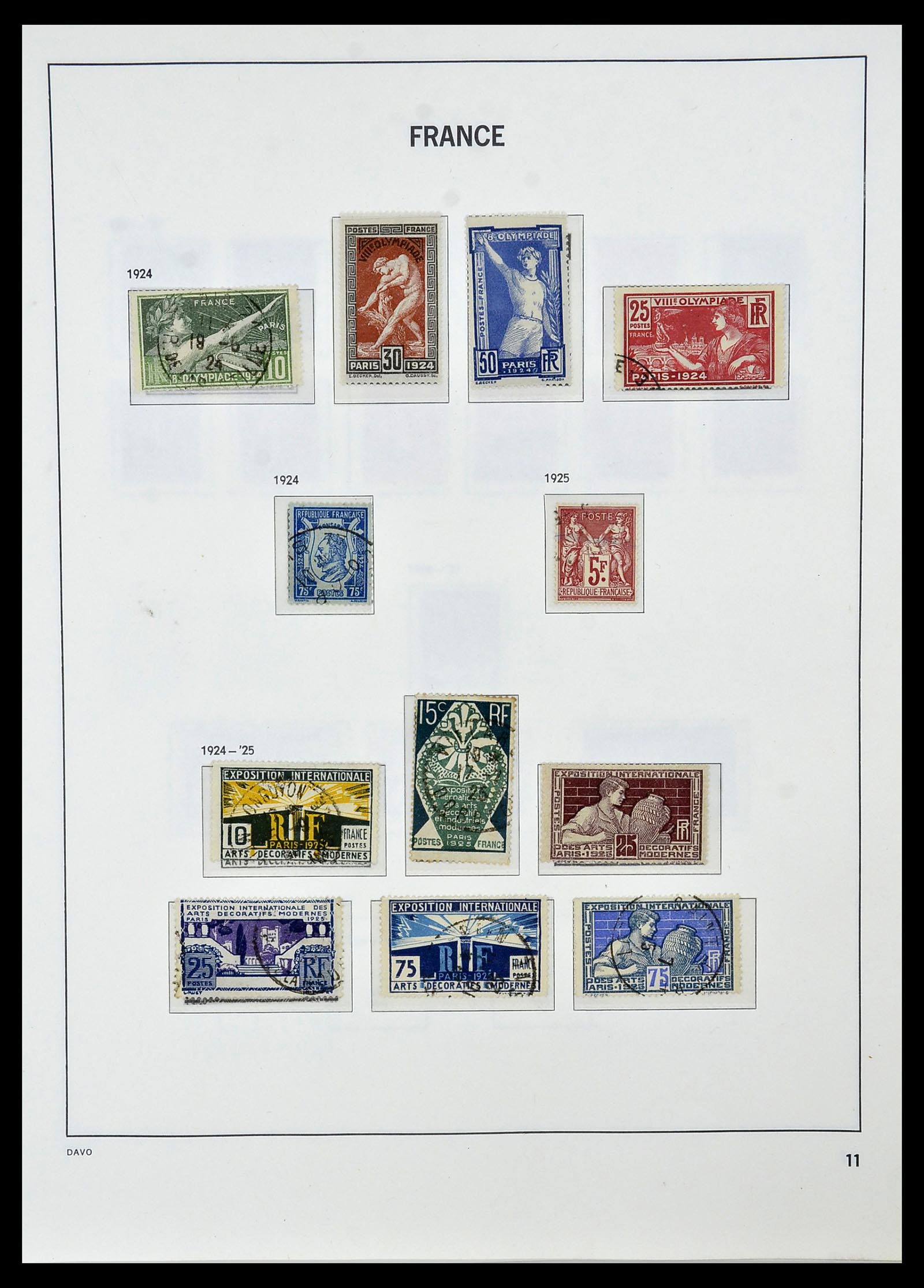 34085 012 - Postzegelverzameling 34085 Frankrijk 1849-1988.