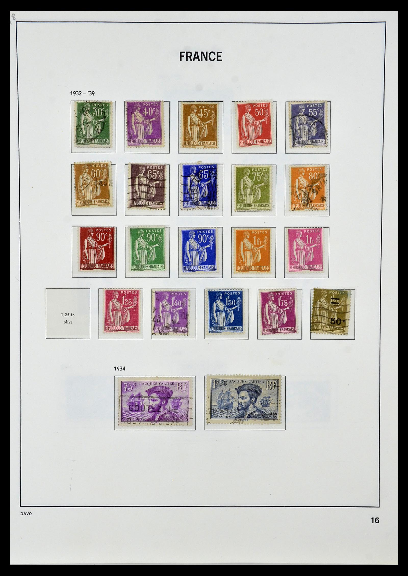 34085 017 - Postzegelverzameling 34085 Frankrijk 1849-1988.