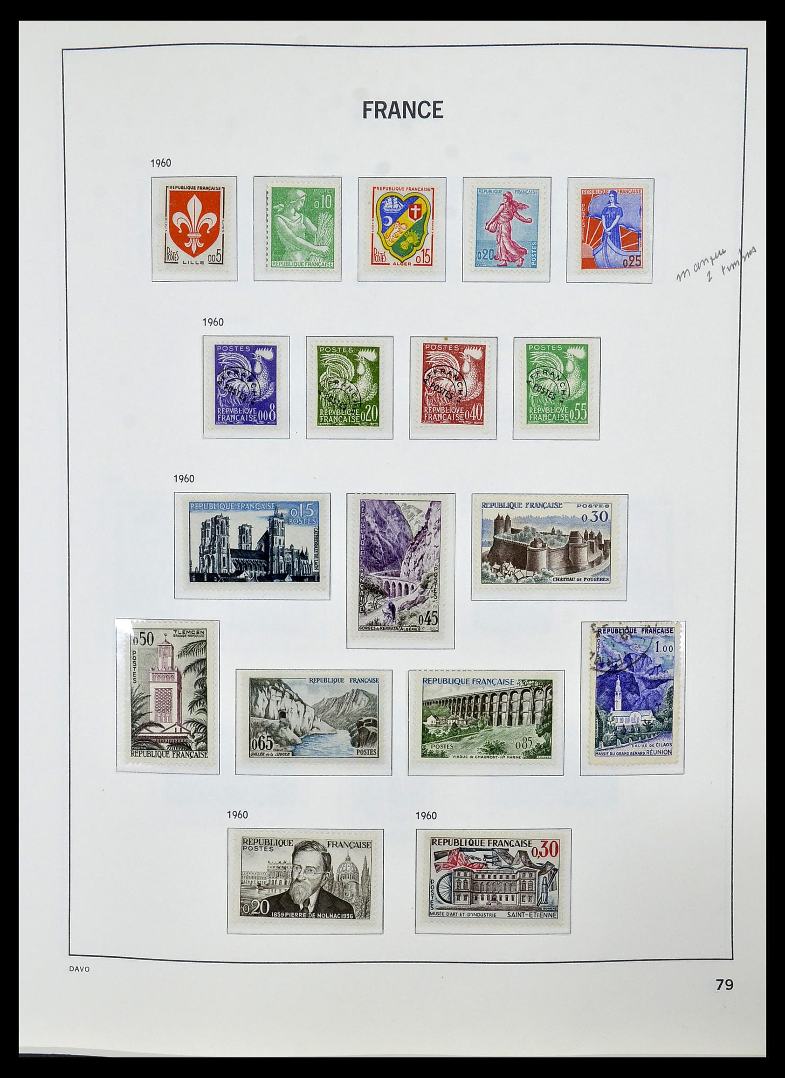 34085 102 - Postzegelverzameling 34085 Frankrijk 1849-1988.