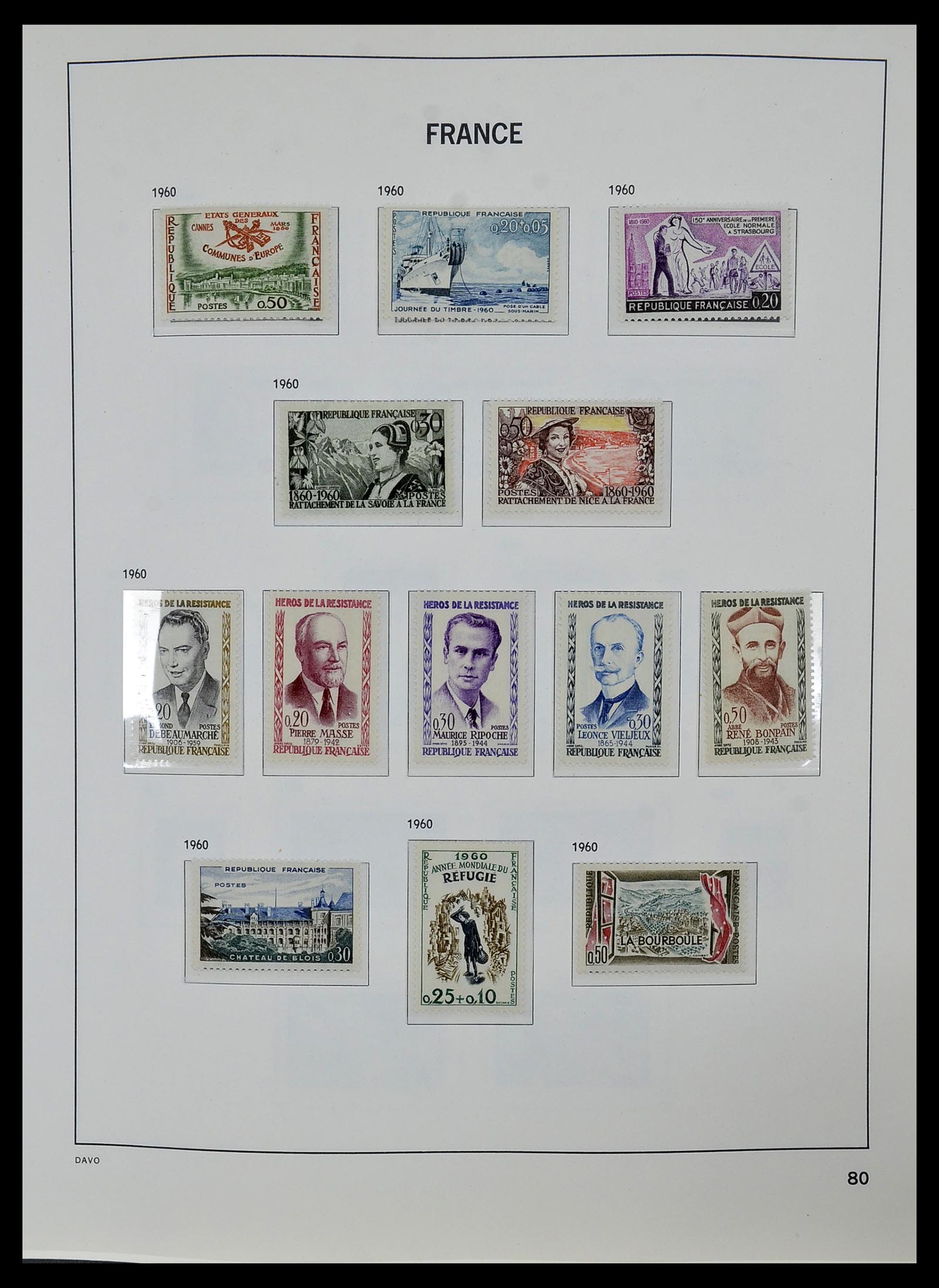 34085 103 - Postzegelverzameling 34085 Frankrijk 1849-1988.