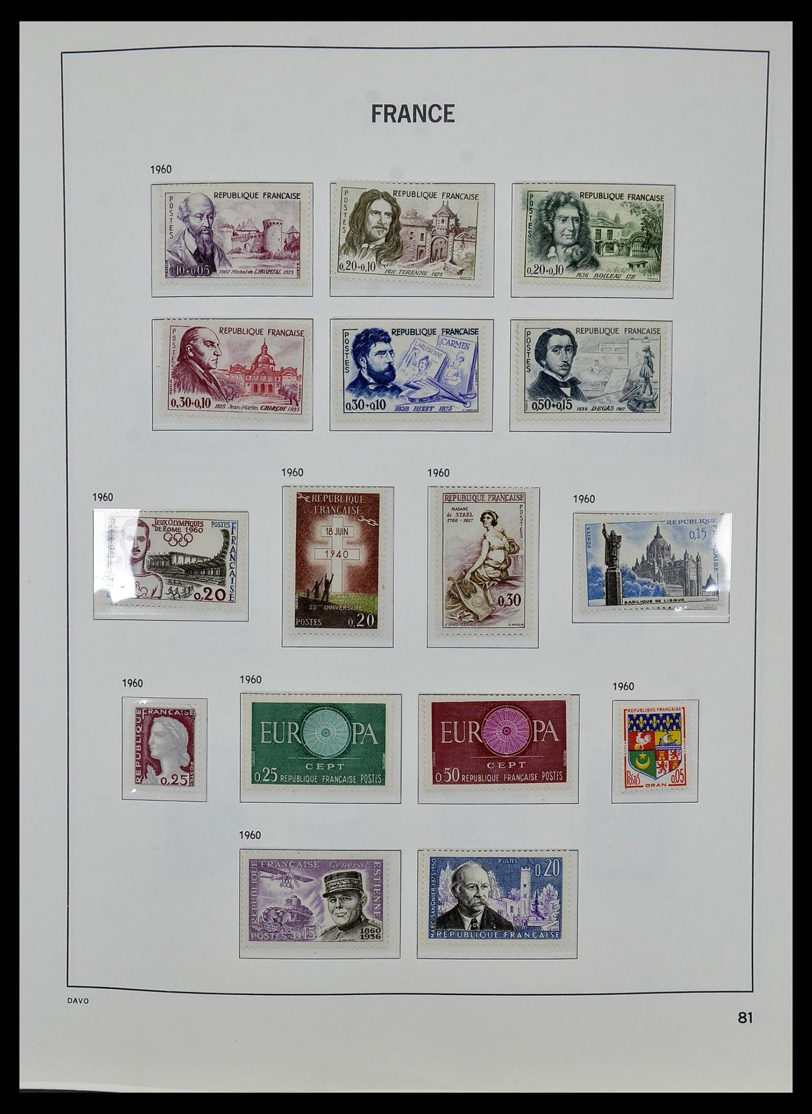 34085 104 - Postzegelverzameling 34085 Frankrijk 1849-1988.