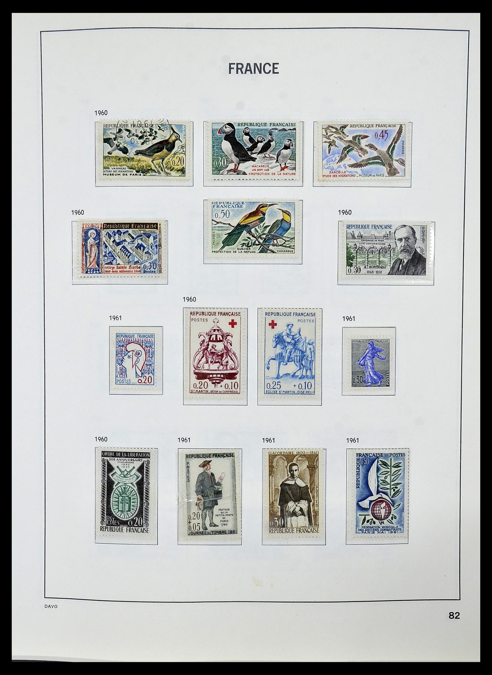 34085 105 - Postzegelverzameling 34085 Frankrijk 1849-1988.