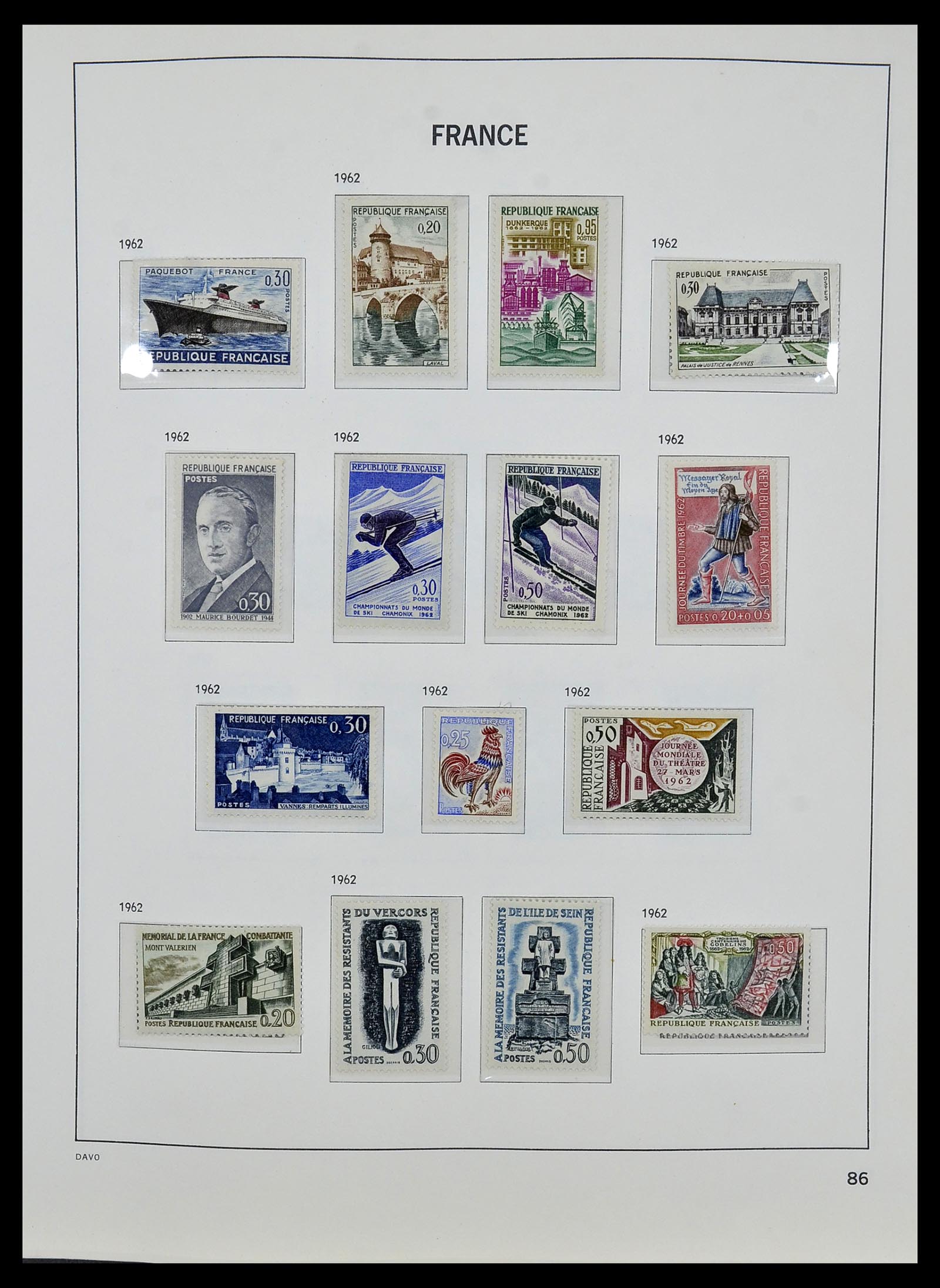 34085 109 - Postzegelverzameling 34085 Frankrijk 1849-1988.