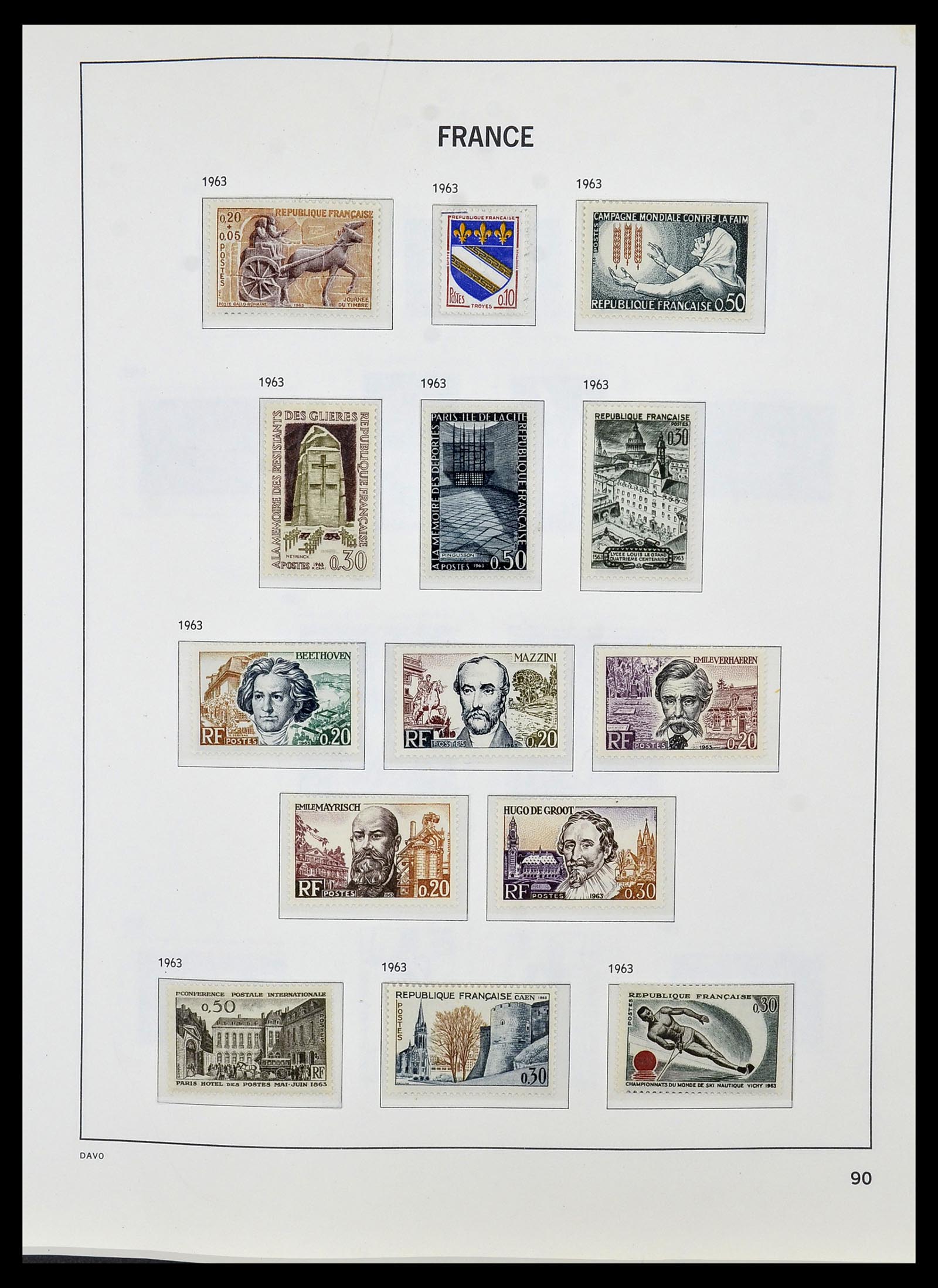 34085 113 - Postzegelverzameling 34085 Frankrijk 1849-1988.