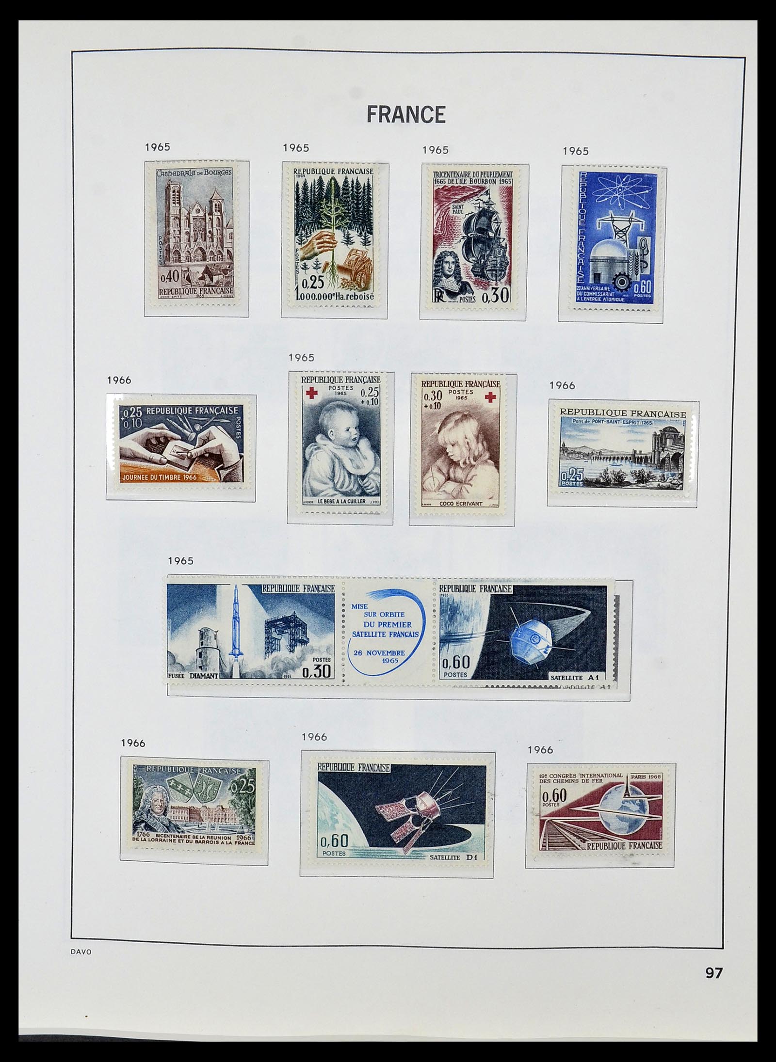 34085 120 - Postzegelverzameling 34085 Frankrijk 1849-1988.