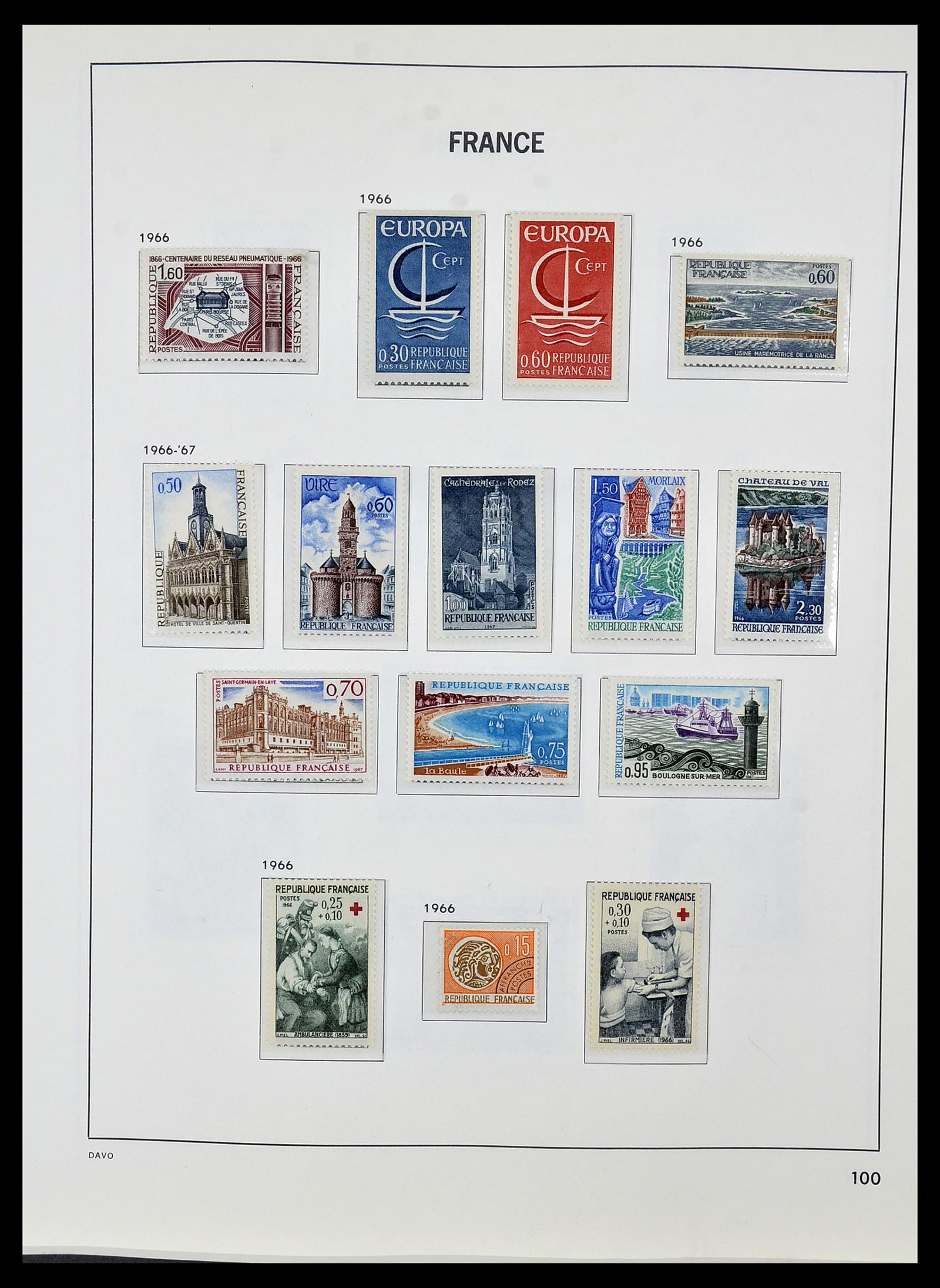 34085 123 - Postzegelverzameling 34085 Frankrijk 1849-1988.