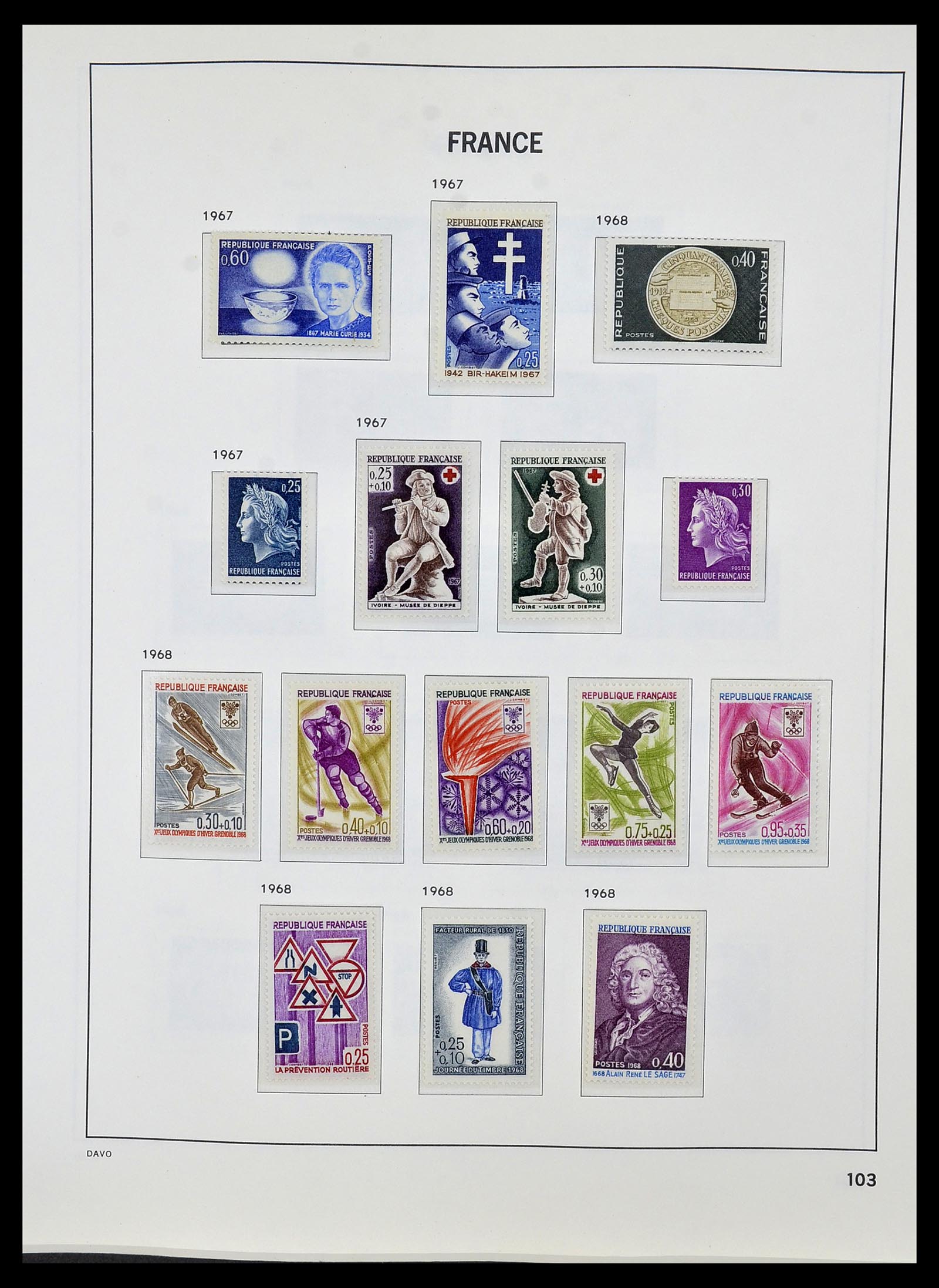 34085 126 - Postzegelverzameling 34085 Frankrijk 1849-1988.