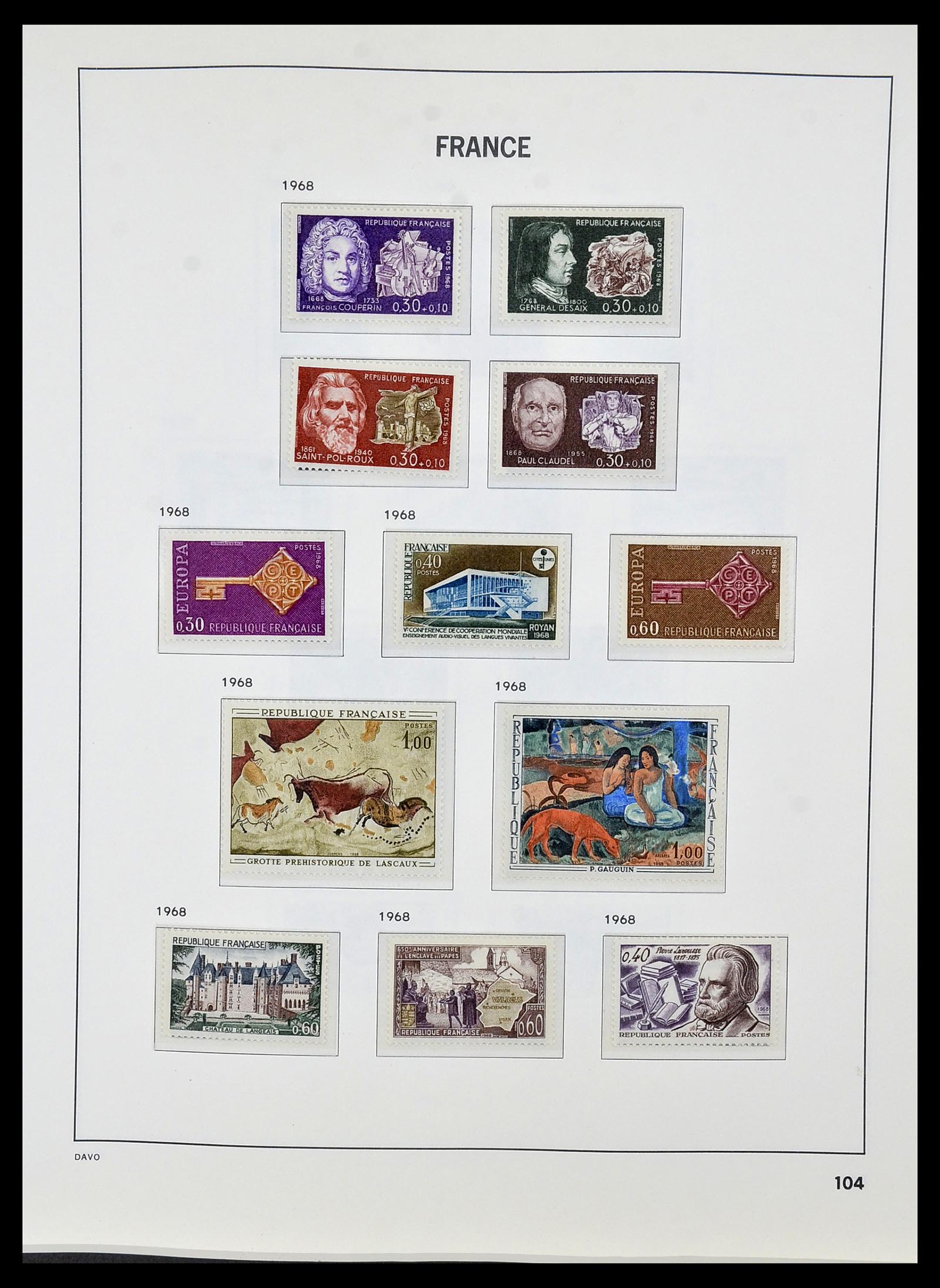 34085 127 - Postzegelverzameling 34085 Frankrijk 1849-1988.