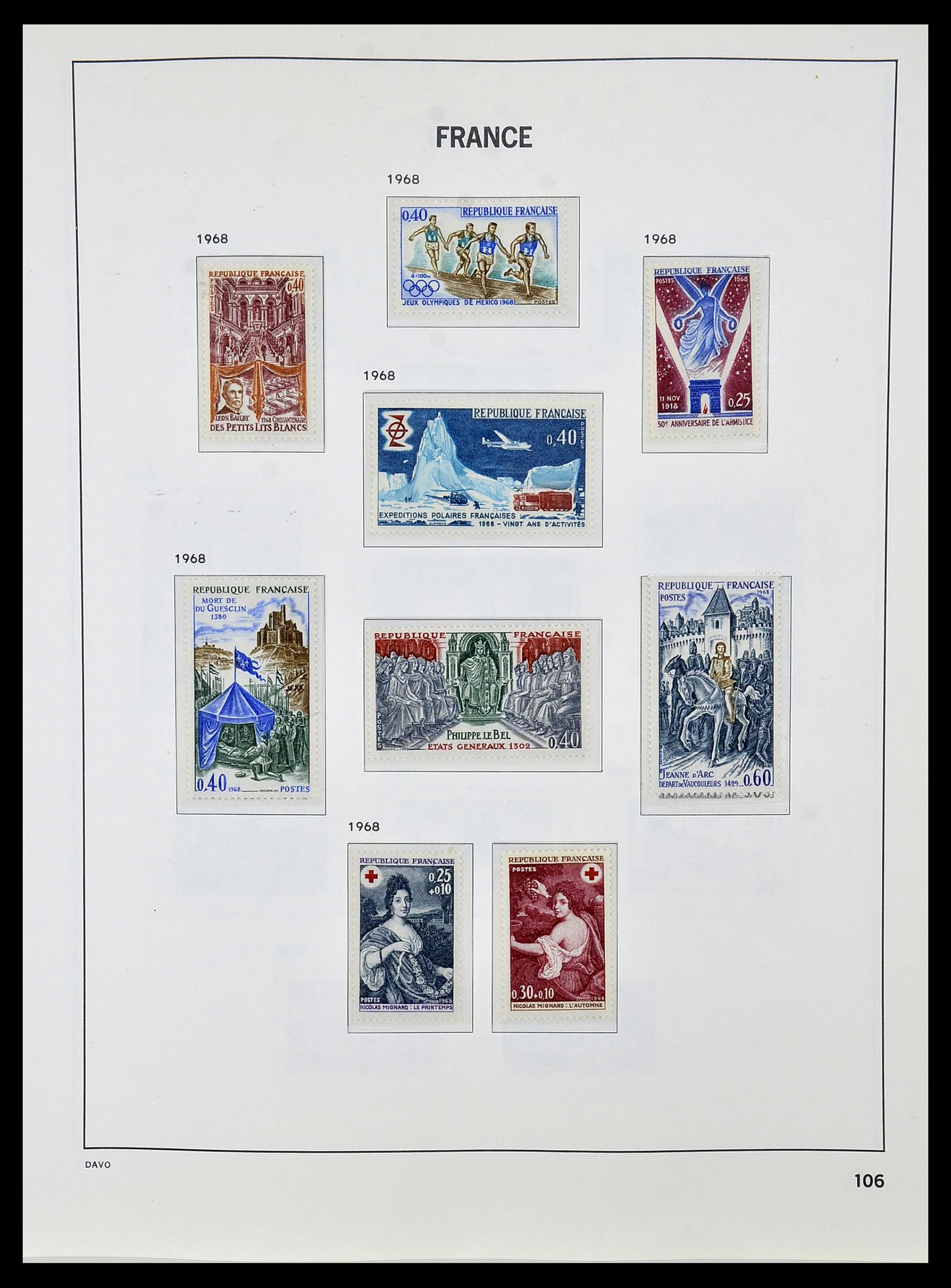 34085 129 - Postzegelverzameling 34085 Frankrijk 1849-1988.