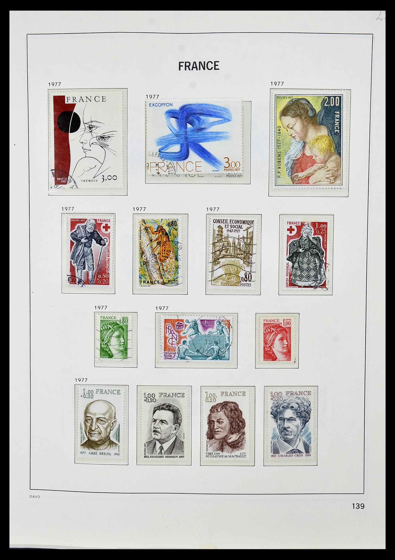 34085 162 - Postzegelverzameling 34085 Frankrijk 1849-1988.