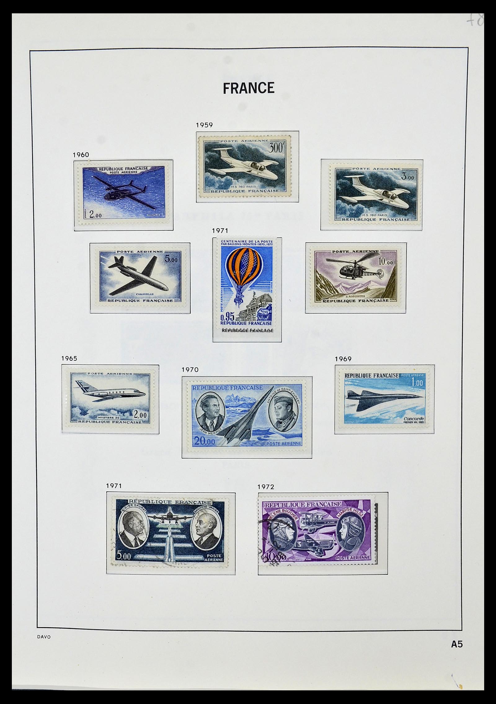 34085 164 - Postzegelverzameling 34085 Frankrijk 1849-1988.