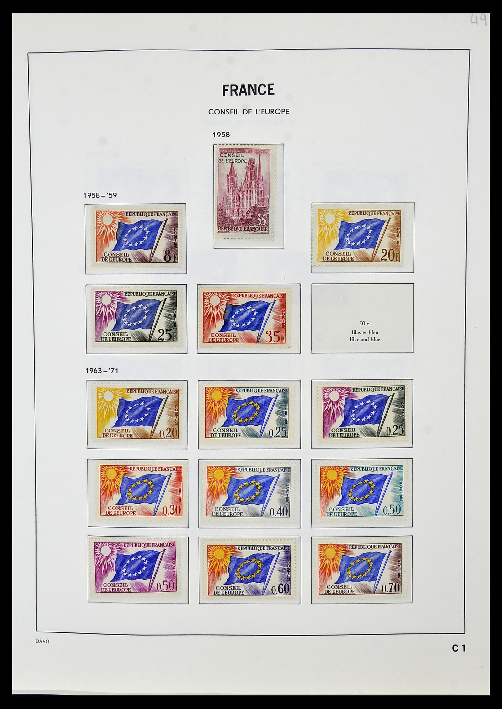 34085 168 - Postzegelverzameling 34085 Frankrijk 1849-1988.