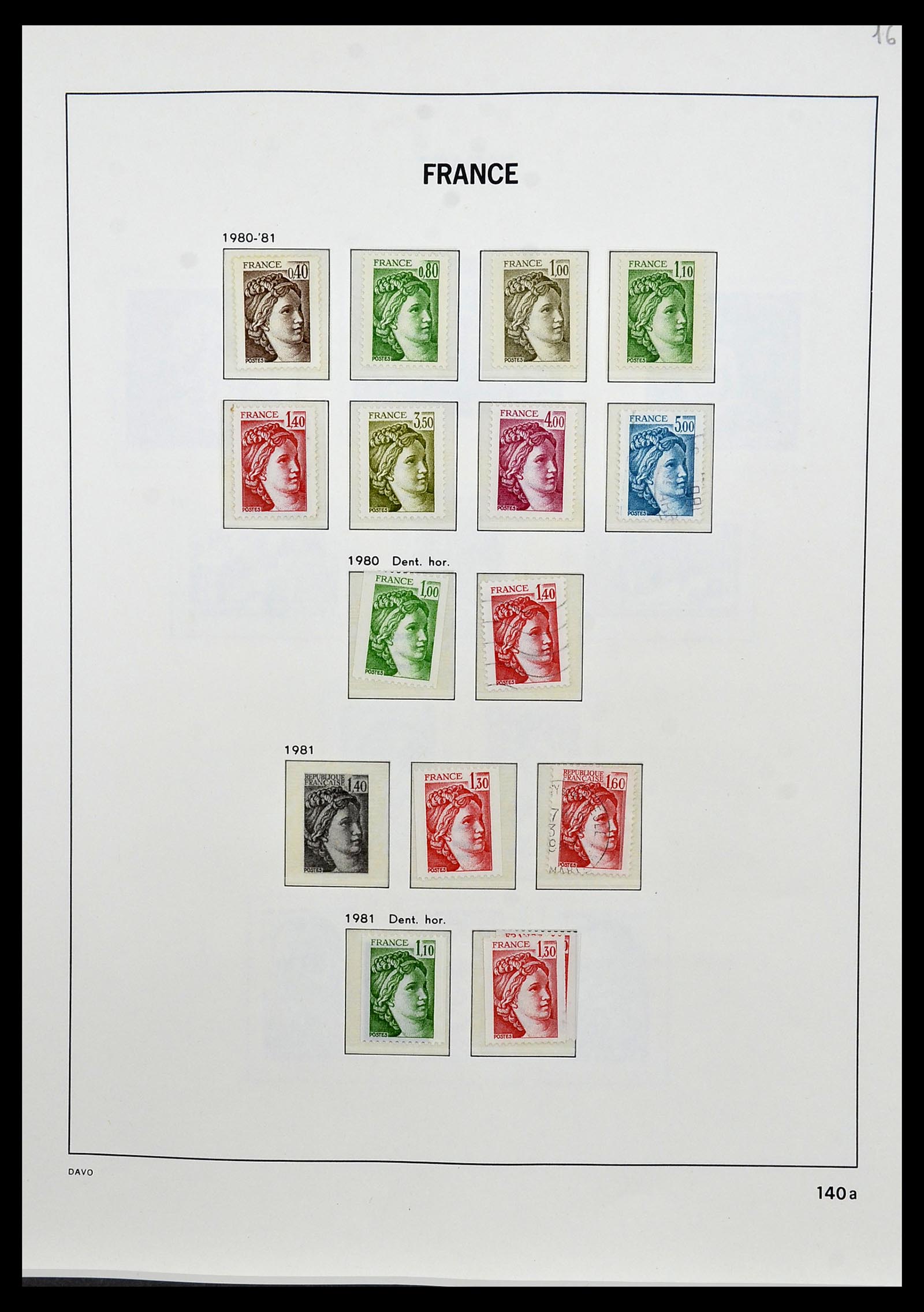 34085 173 - Postzegelverzameling 34085 Frankrijk 1849-1988.