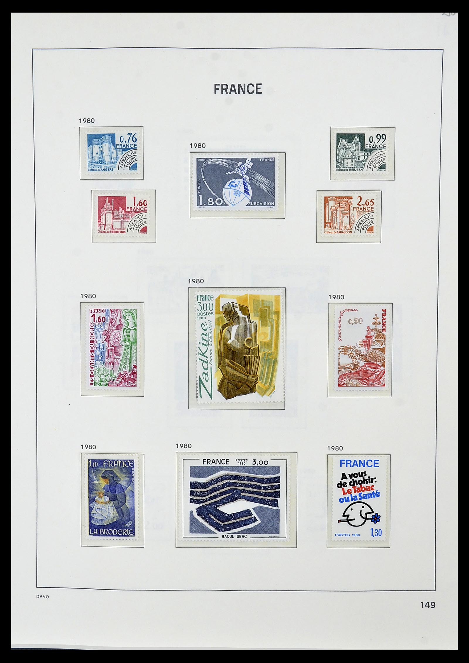 34085 178 - Postzegelverzameling 34085 Frankrijk 1849-1988.