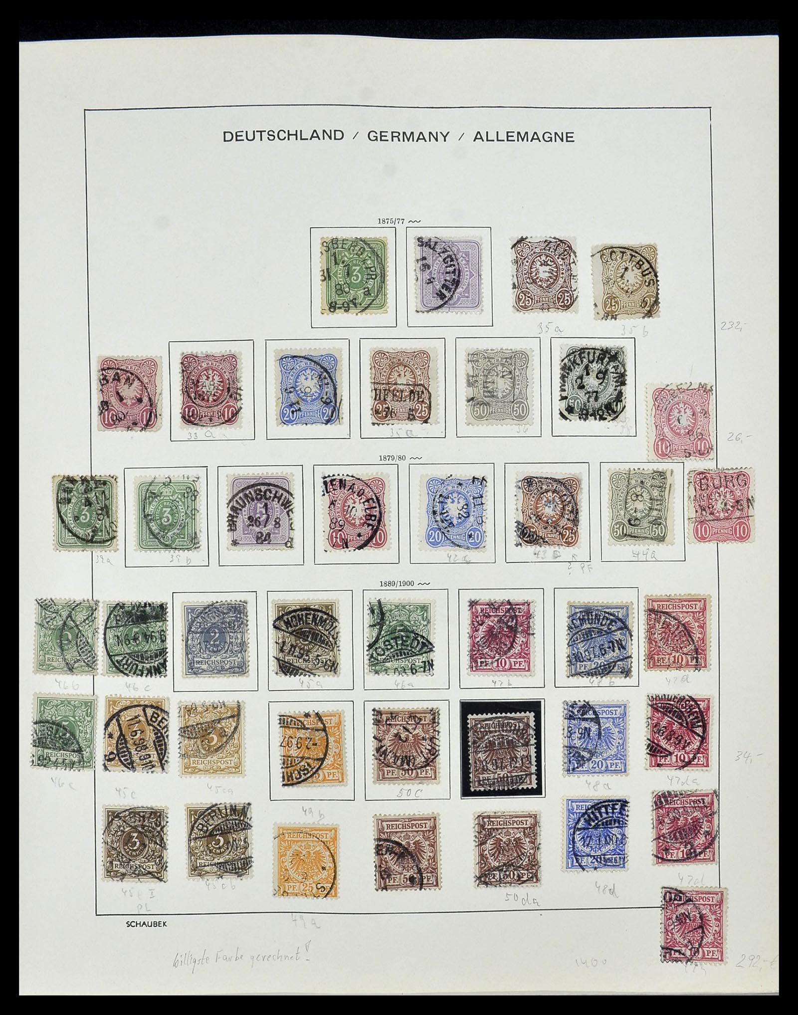 34087 004 - Postzegelverzameling 34087 Duitse Rijk 1872-1945.