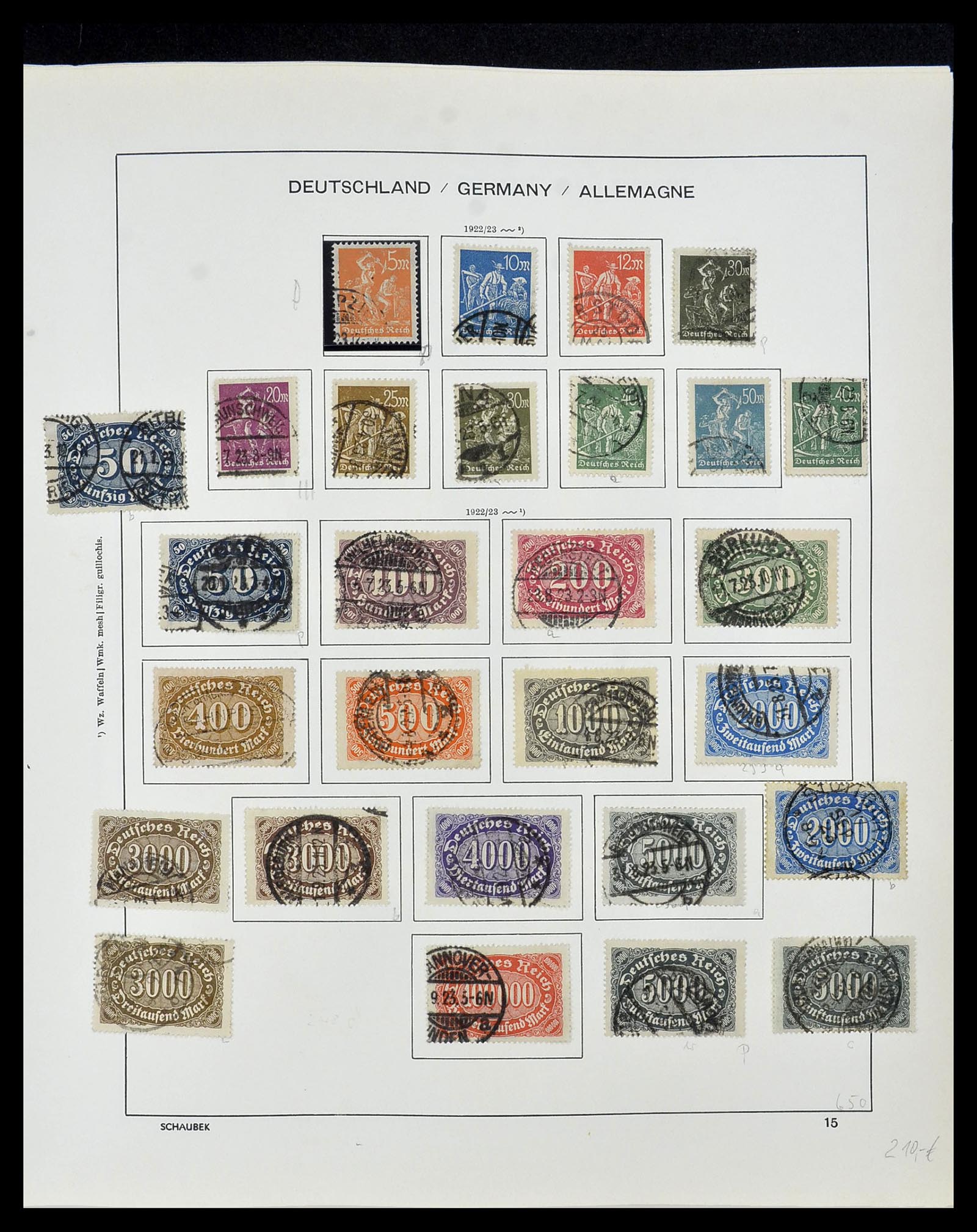 34087 017 - Postzegelverzameling 34087 Duitse Rijk 1872-1945.