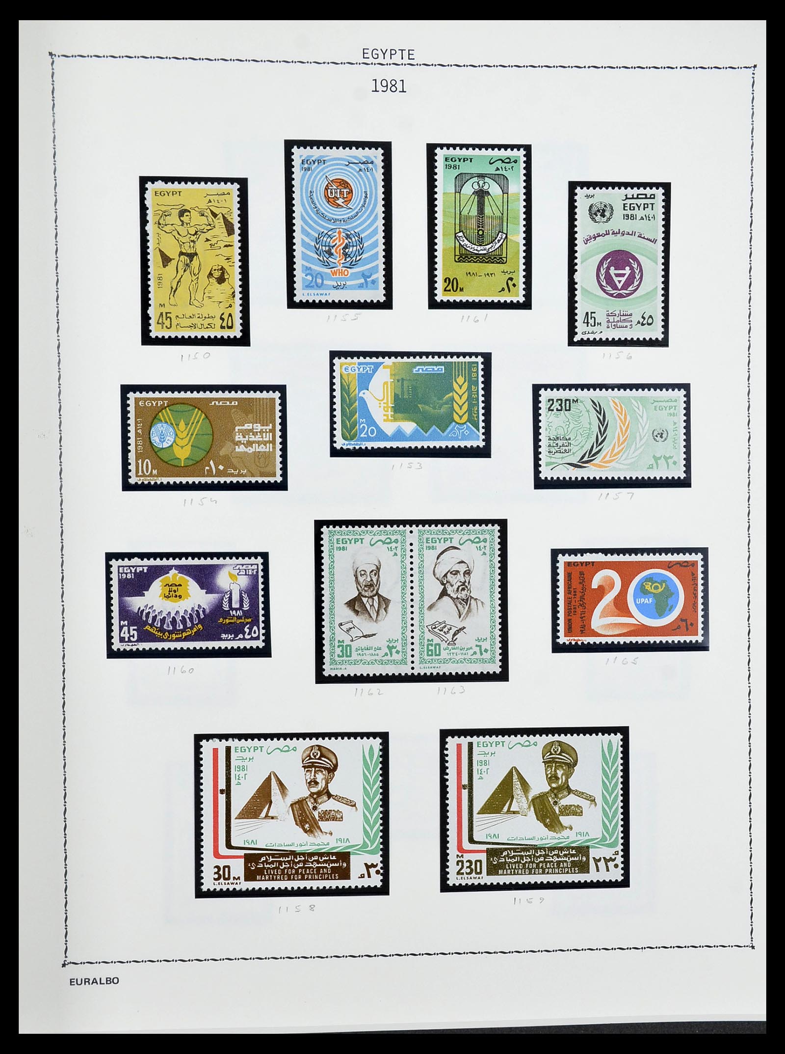 34144 128 - Postzegelverzameling 34144 Egypte 1867-2004.