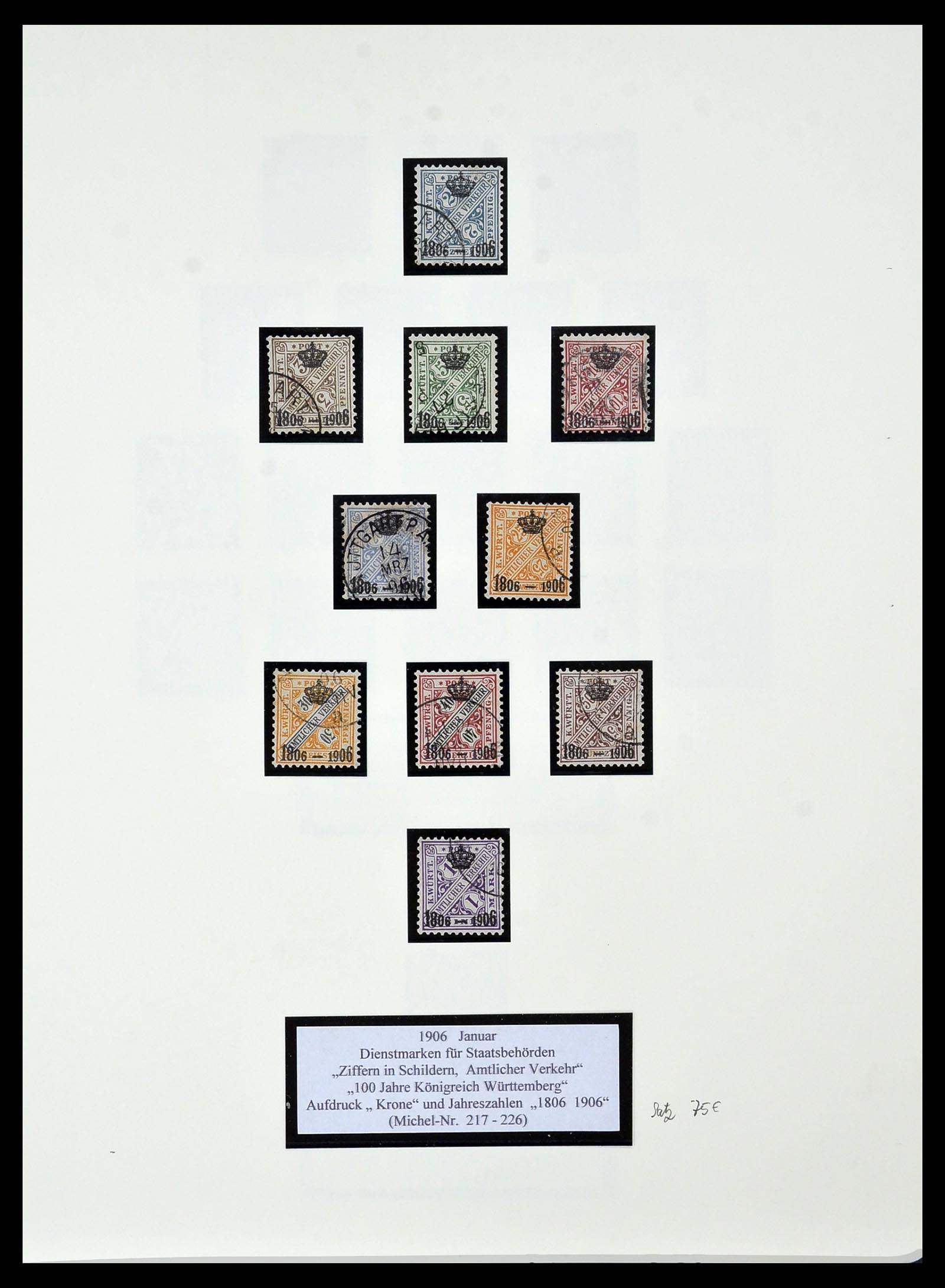 34159 081 - Postzegelverzameling 34159 Oud Duitse Staten 1860-1920.