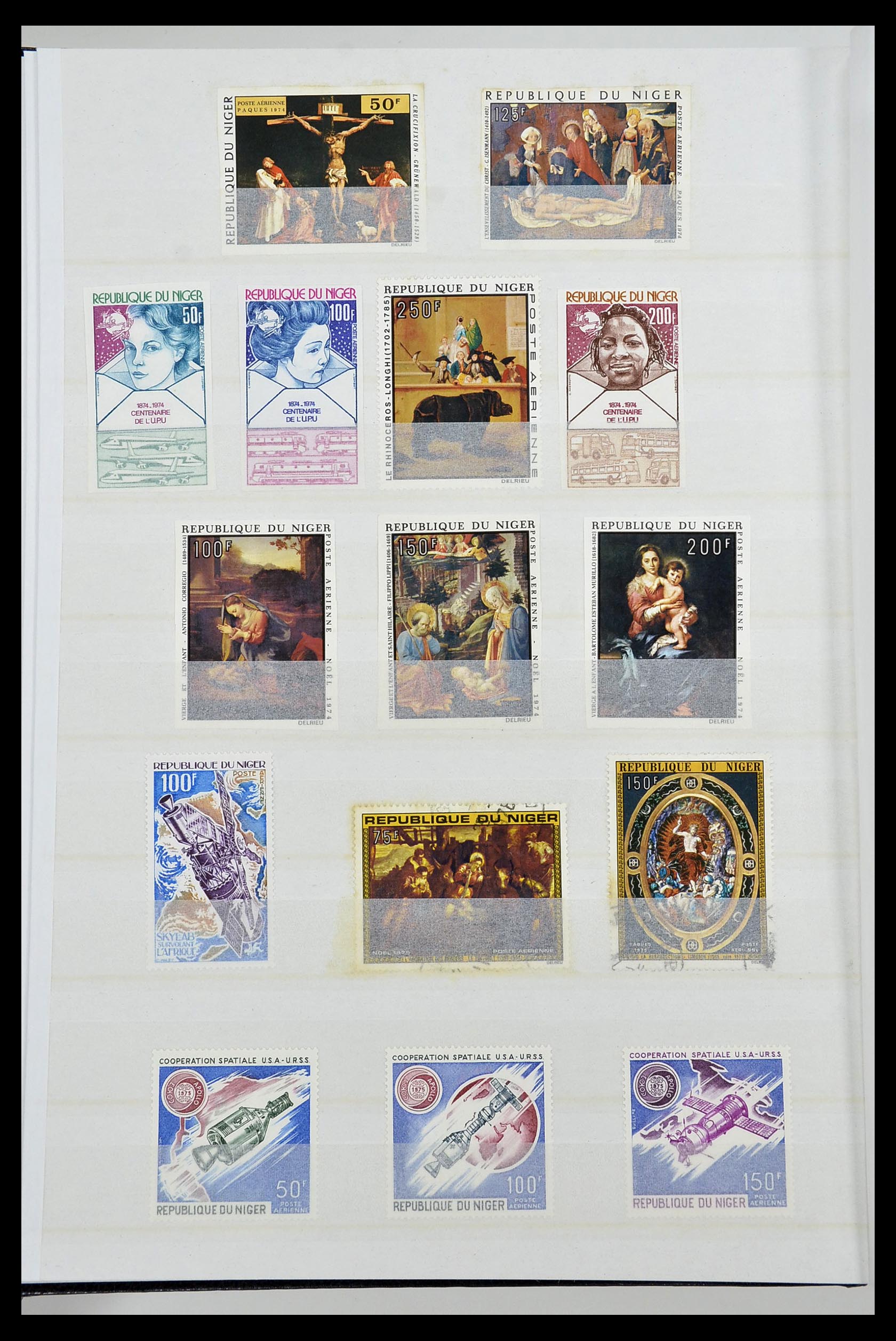 34190 0123 - Postzegelverzameling 34190 Franse koloniën in Afrika 1885-1998.