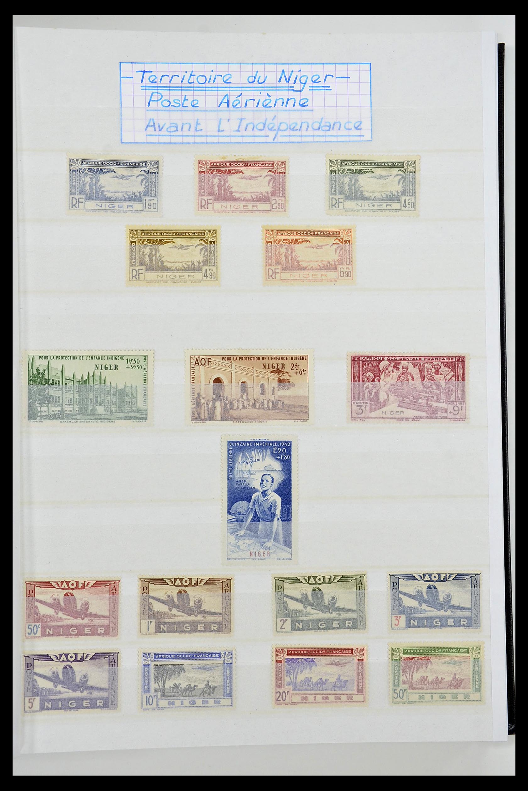 34190 0139 - Postzegelverzameling 34190 Franse koloniën in Afrika 1885-1998.