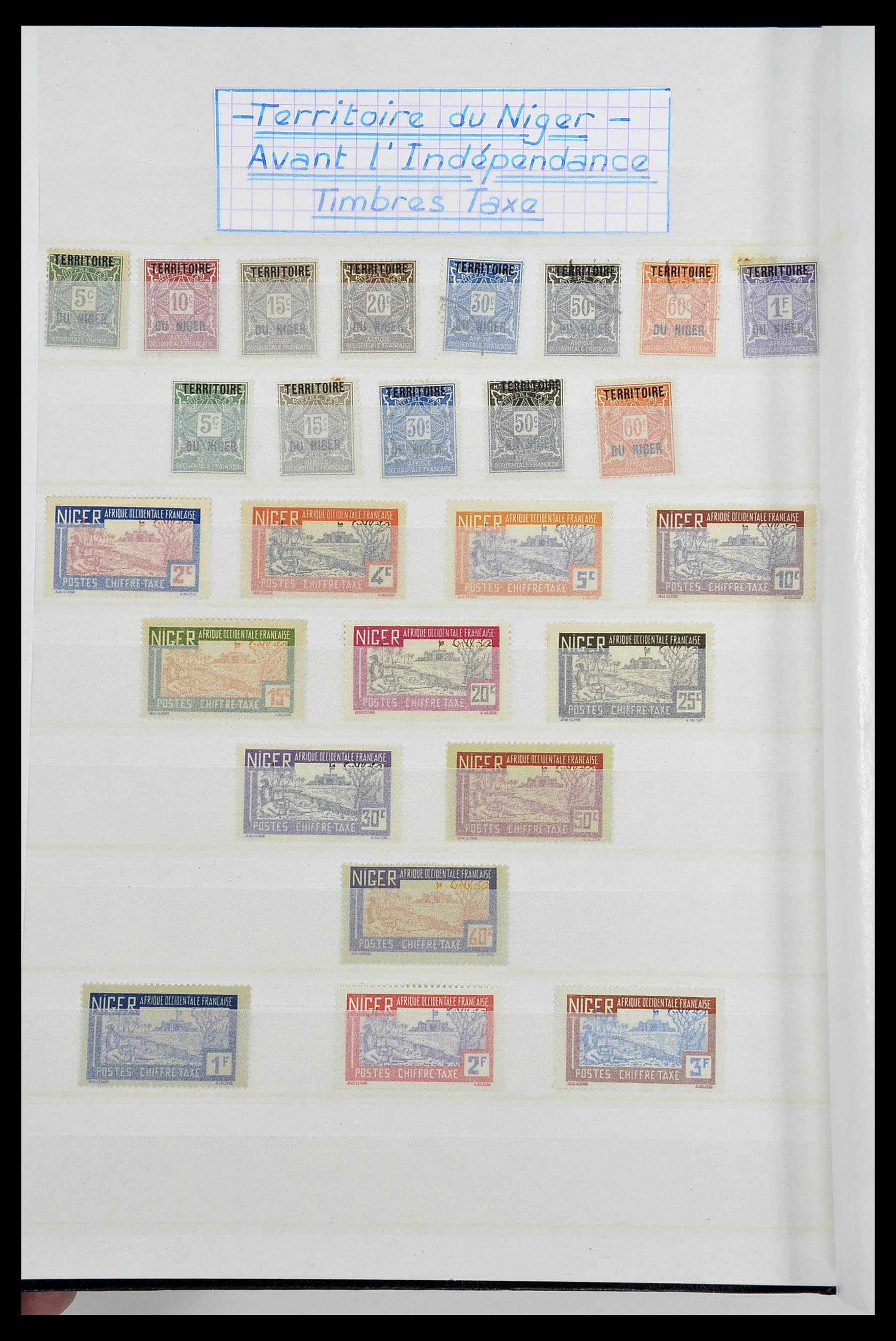 34190 0140 - Postzegelverzameling 34190 Franse koloniën in Afrika 1885-1998.