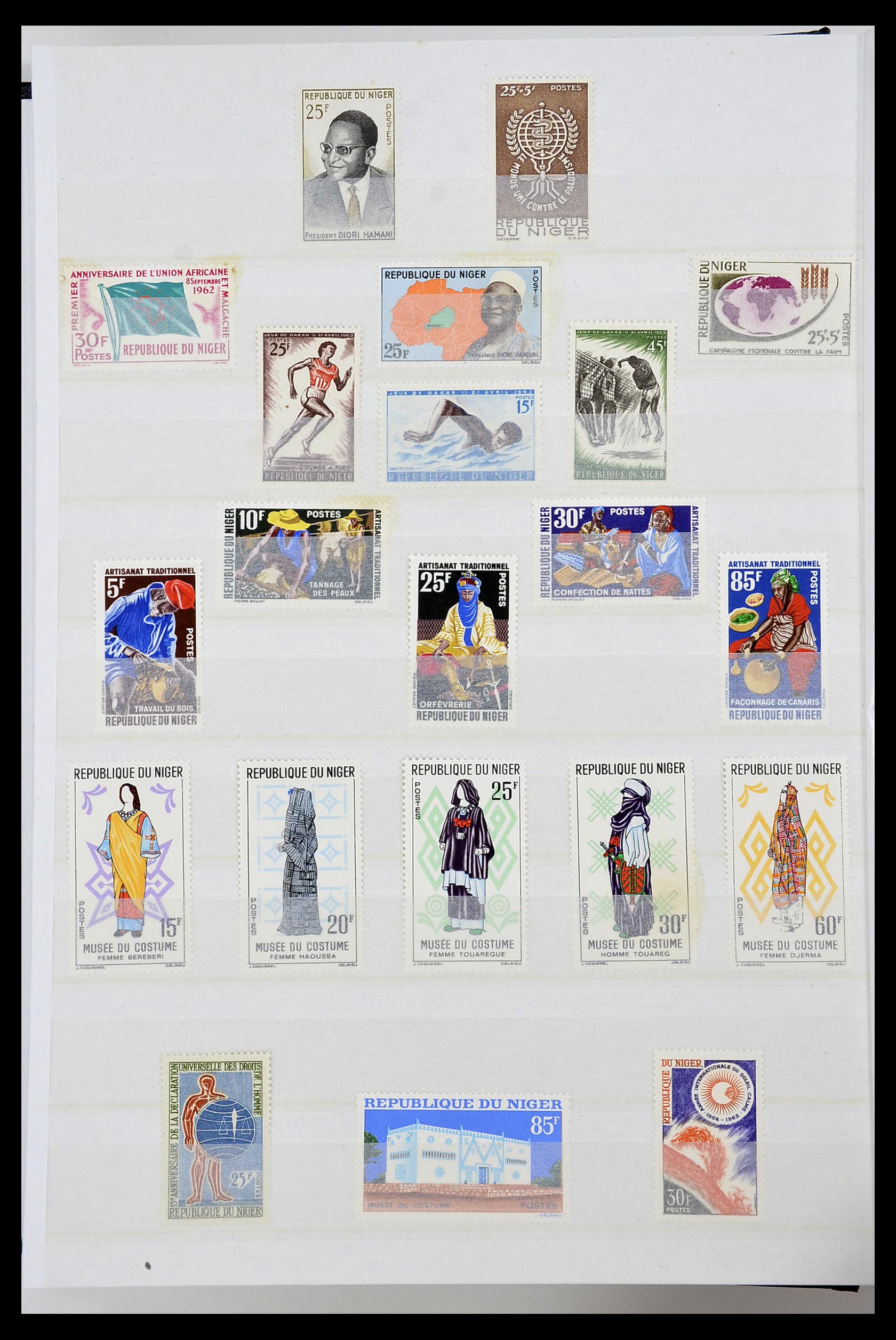 34190 0142 - Postzegelverzameling 34190 Franse koloniën in Afrika 1885-1998.