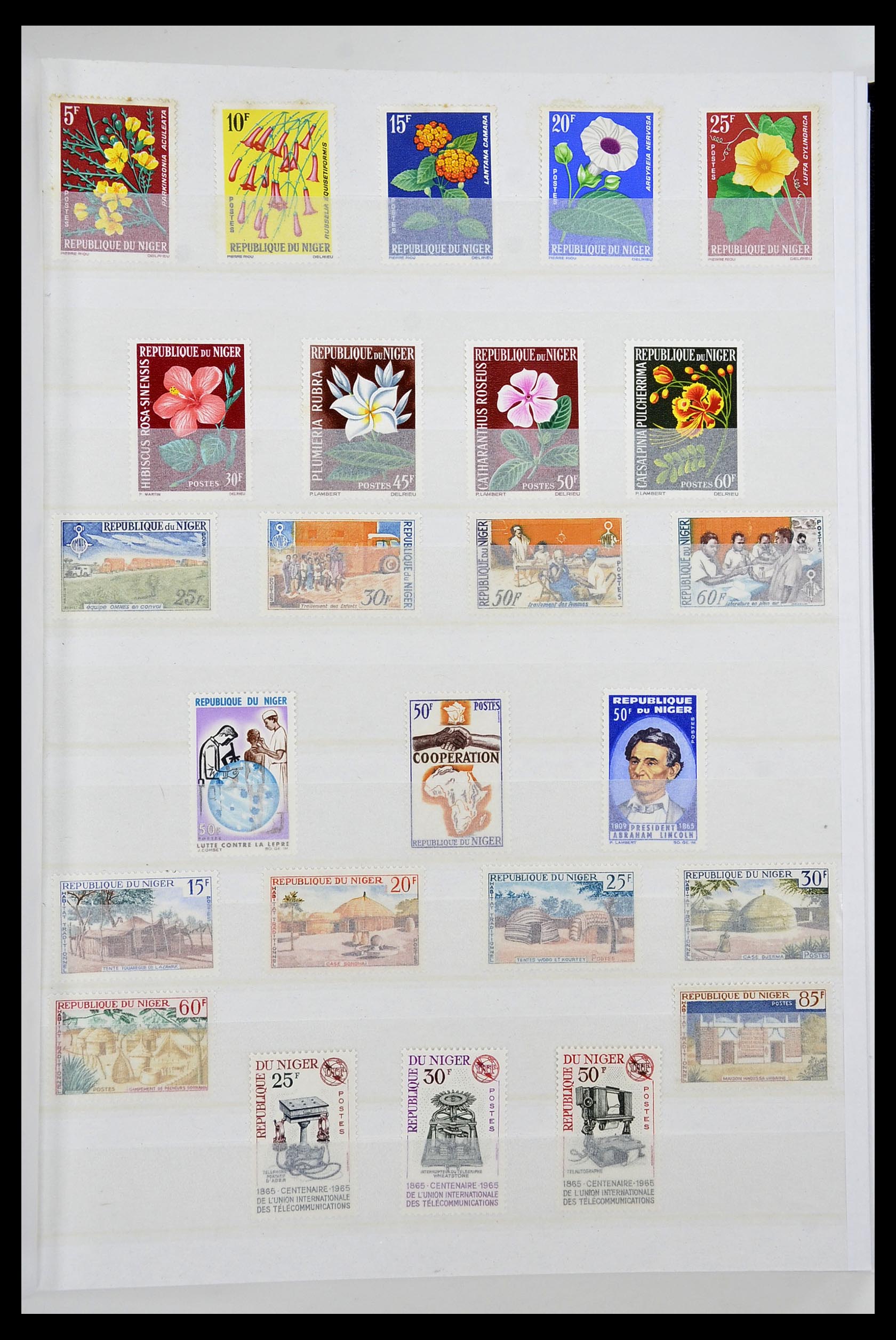 34190 0143 - Postzegelverzameling 34190 Franse koloniën in Afrika 1885-1998.