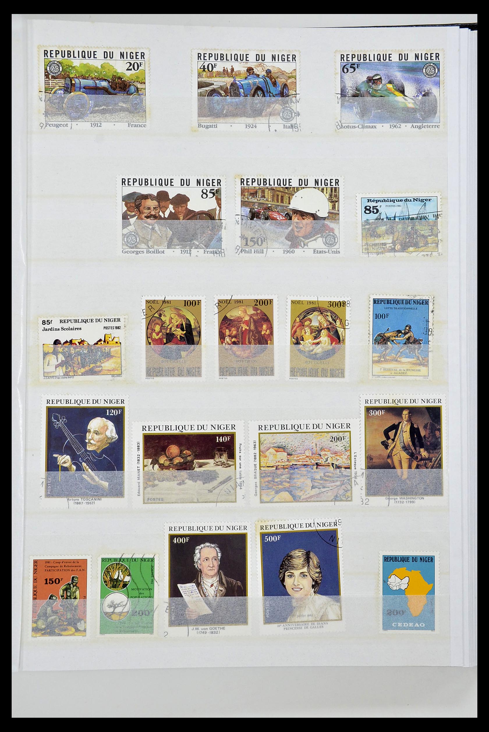 34190 0163 - Postzegelverzameling 34190 Franse koloniën in Afrika 1885-1998.