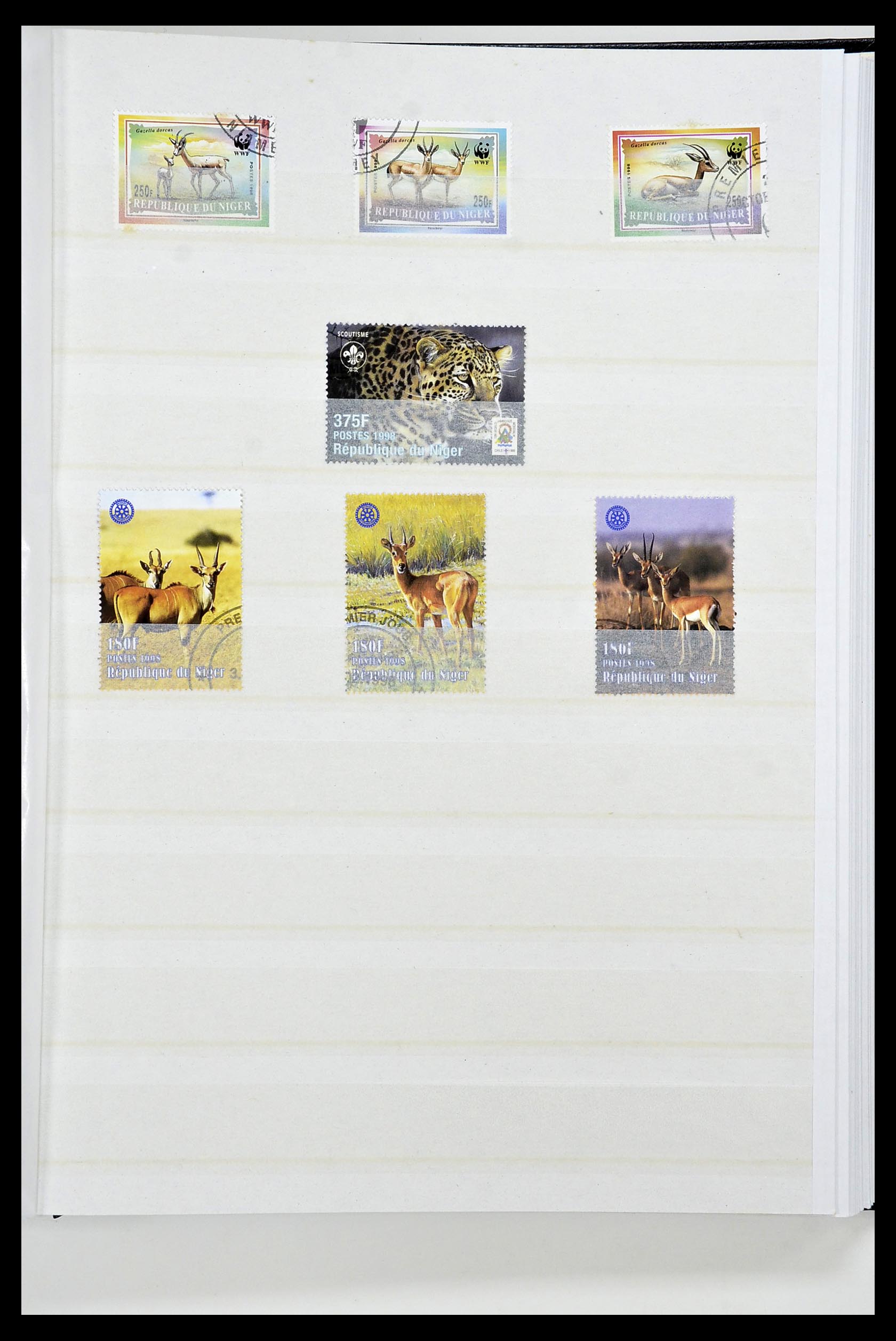 34190 0170 - Postzegelverzameling 34190 Franse koloniën in Afrika 1885-1998.