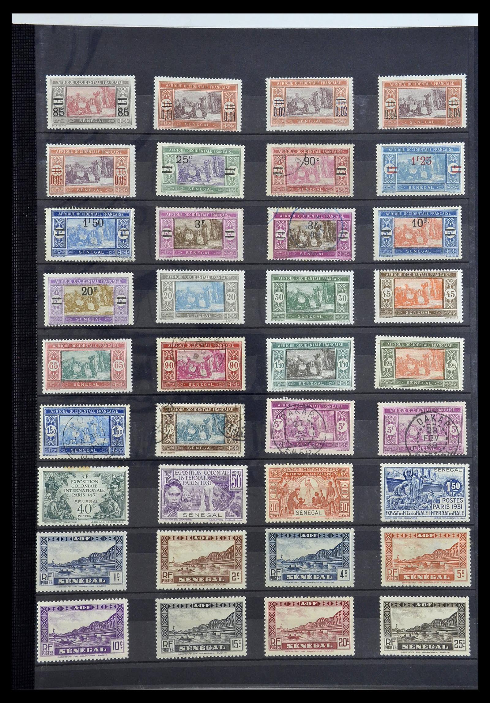 34190 0190 - Postzegelverzameling 34190 Franse koloniën in Afrika 1885-1998.