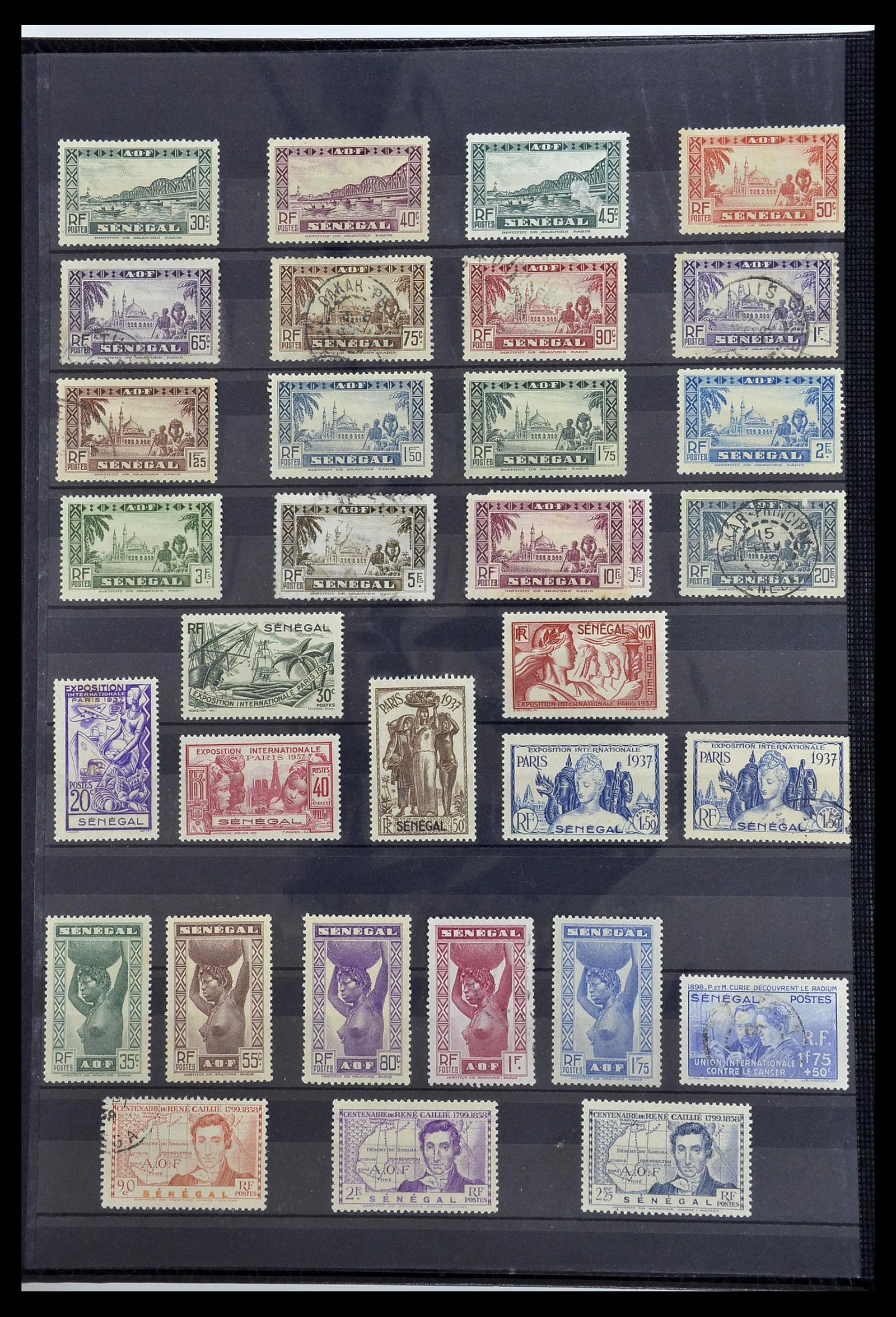 34190 0192 - Postzegelverzameling 34190 Franse koloniën in Afrika 1885-1998.