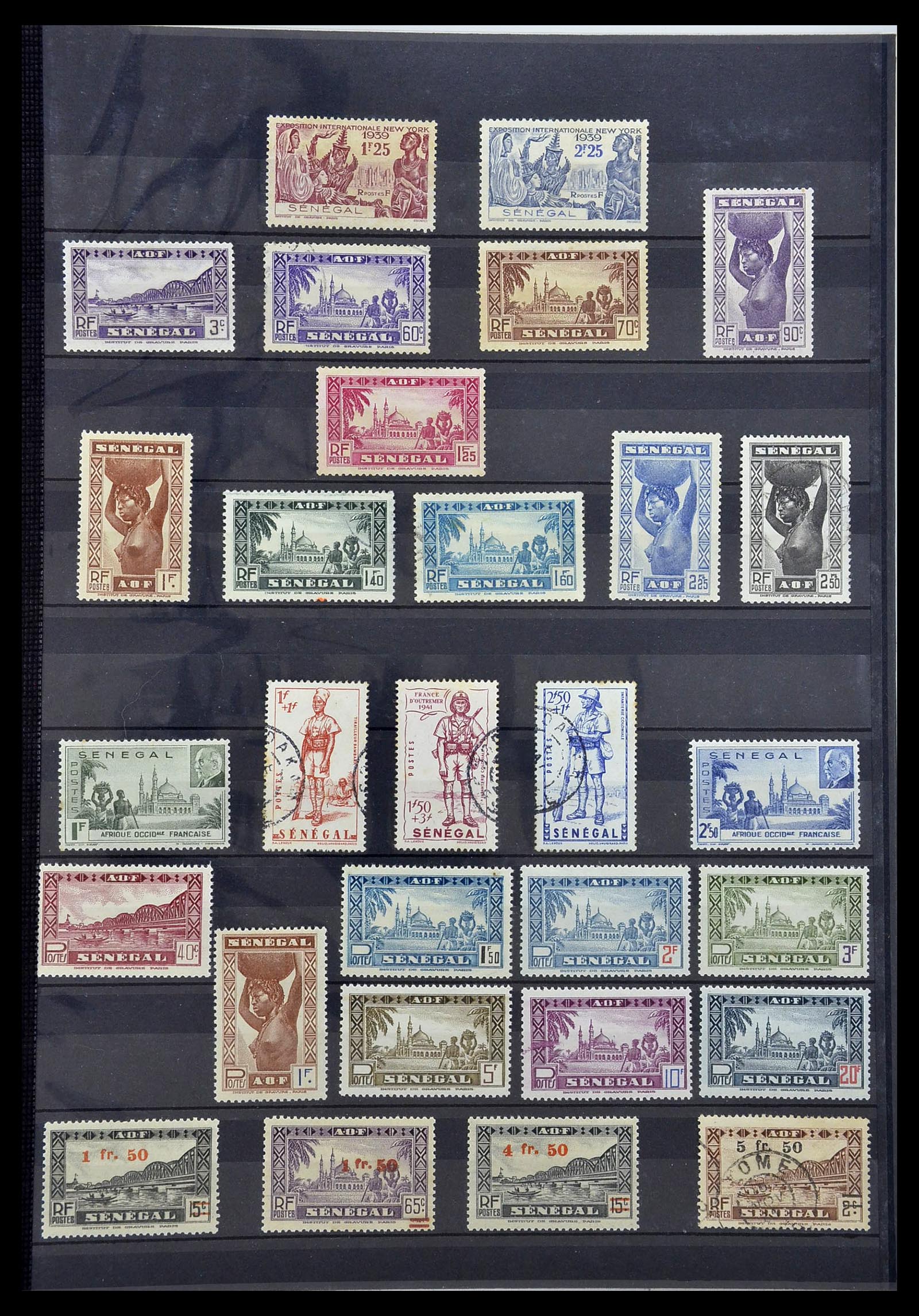 34190 0193 - Postzegelverzameling 34190 Franse koloniën in Afrika 1885-1998.