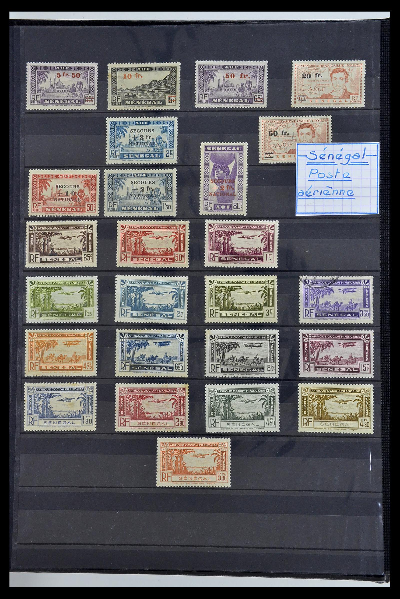 34190 0194 - Postzegelverzameling 34190 Franse koloniën in Afrika 1885-1998.