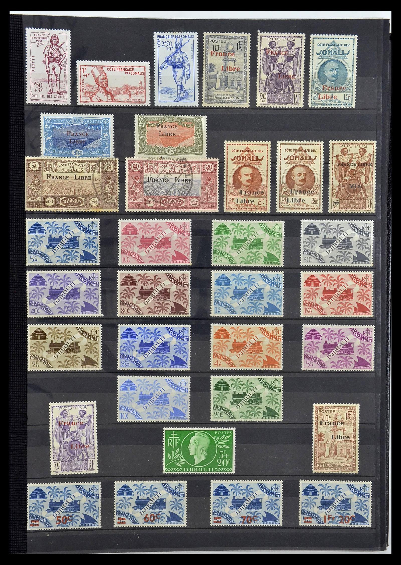 34190 0718 - Postzegelverzameling 34190 Franse koloniën in Afrika 1885-1998.