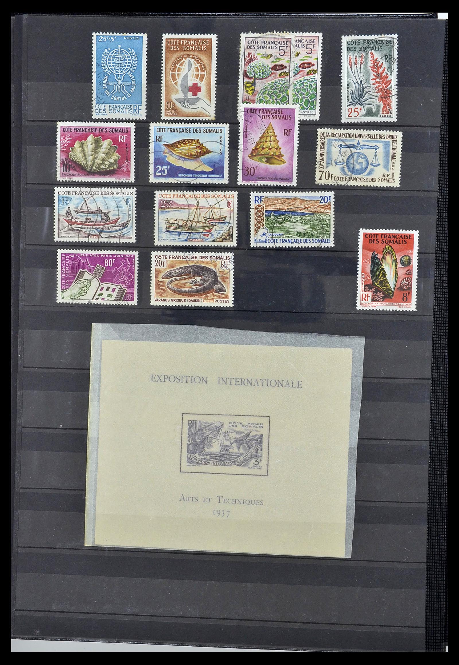 34190 0721 - Postzegelverzameling 34190 Franse koloniën in Afrika 1885-1998.