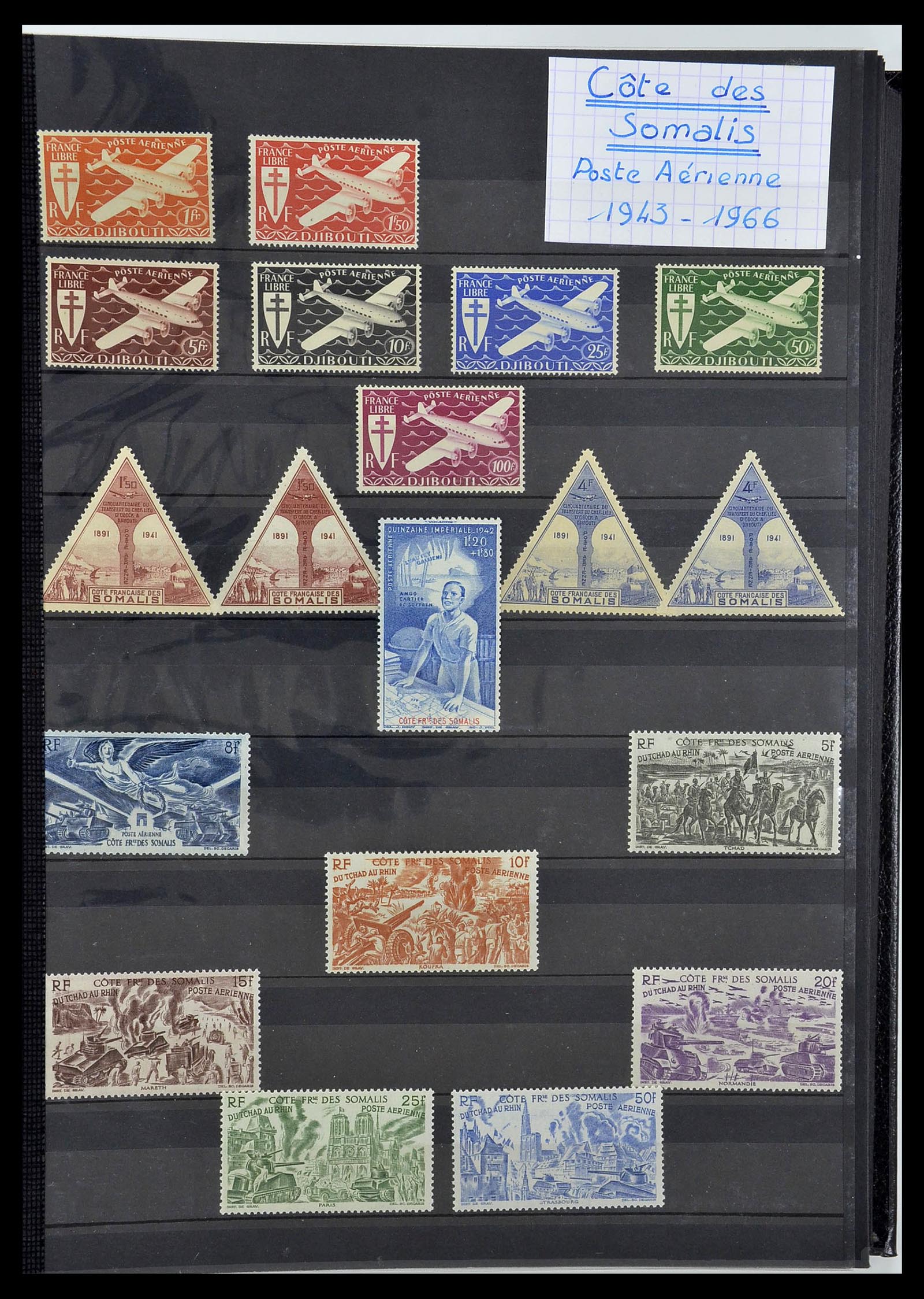 34190 0723 - Postzegelverzameling 34190 Franse koloniën in Afrika 1885-1998.