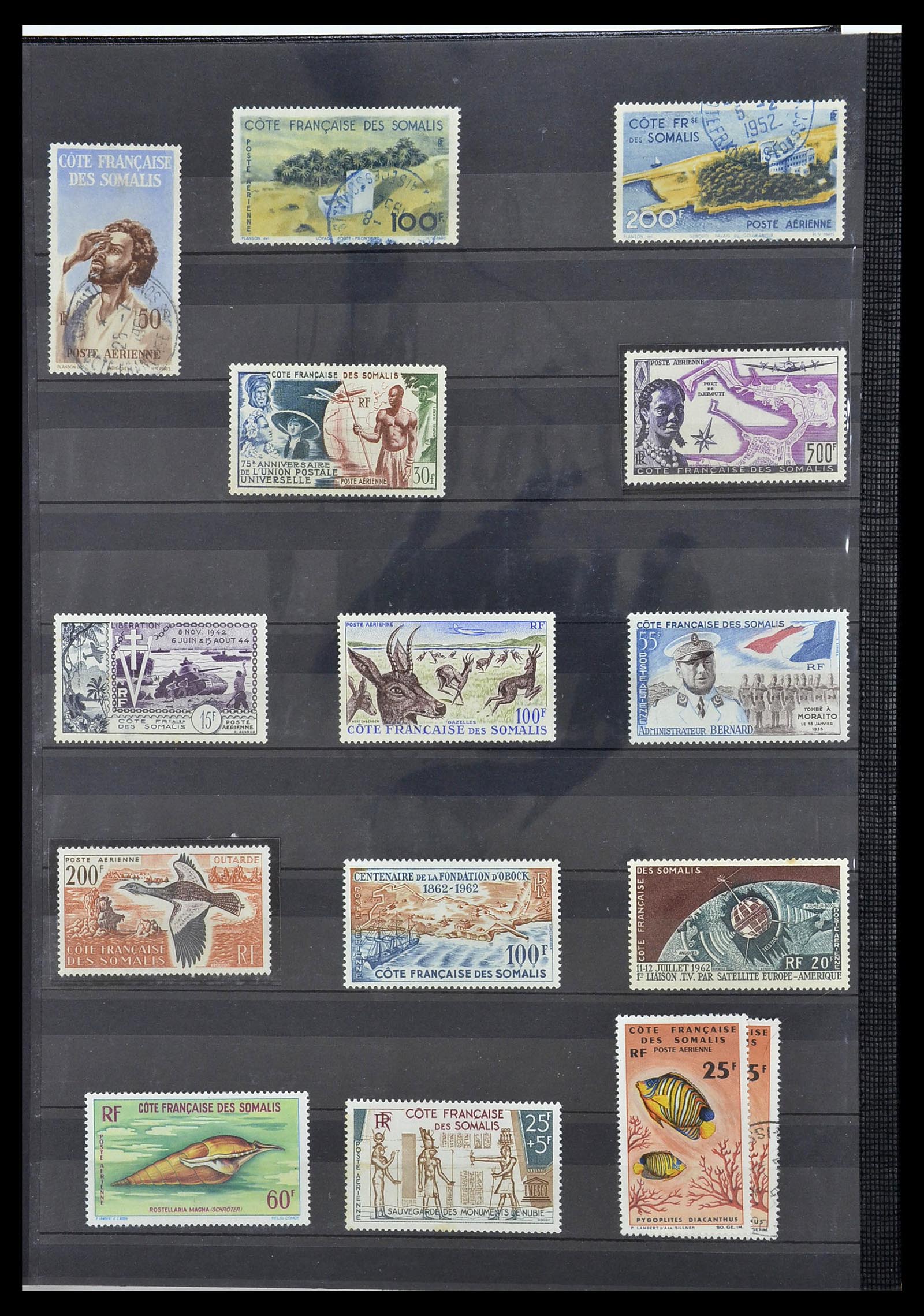 34190 0724 - Postzegelverzameling 34190 Franse koloniën in Afrika 1885-1998.