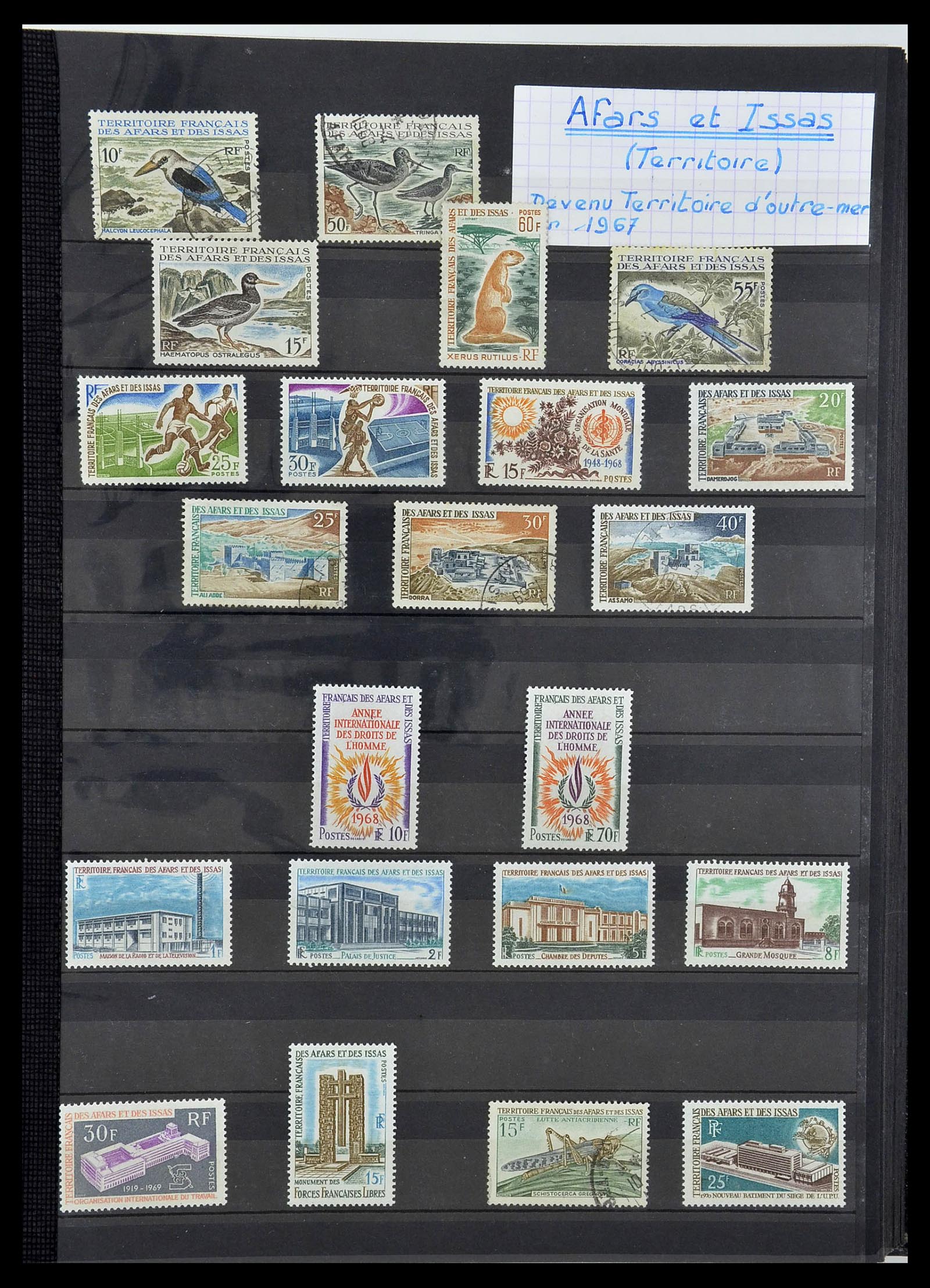34190 0727 - Postzegelverzameling 34190 Franse koloniën in Afrika 1885-1998.