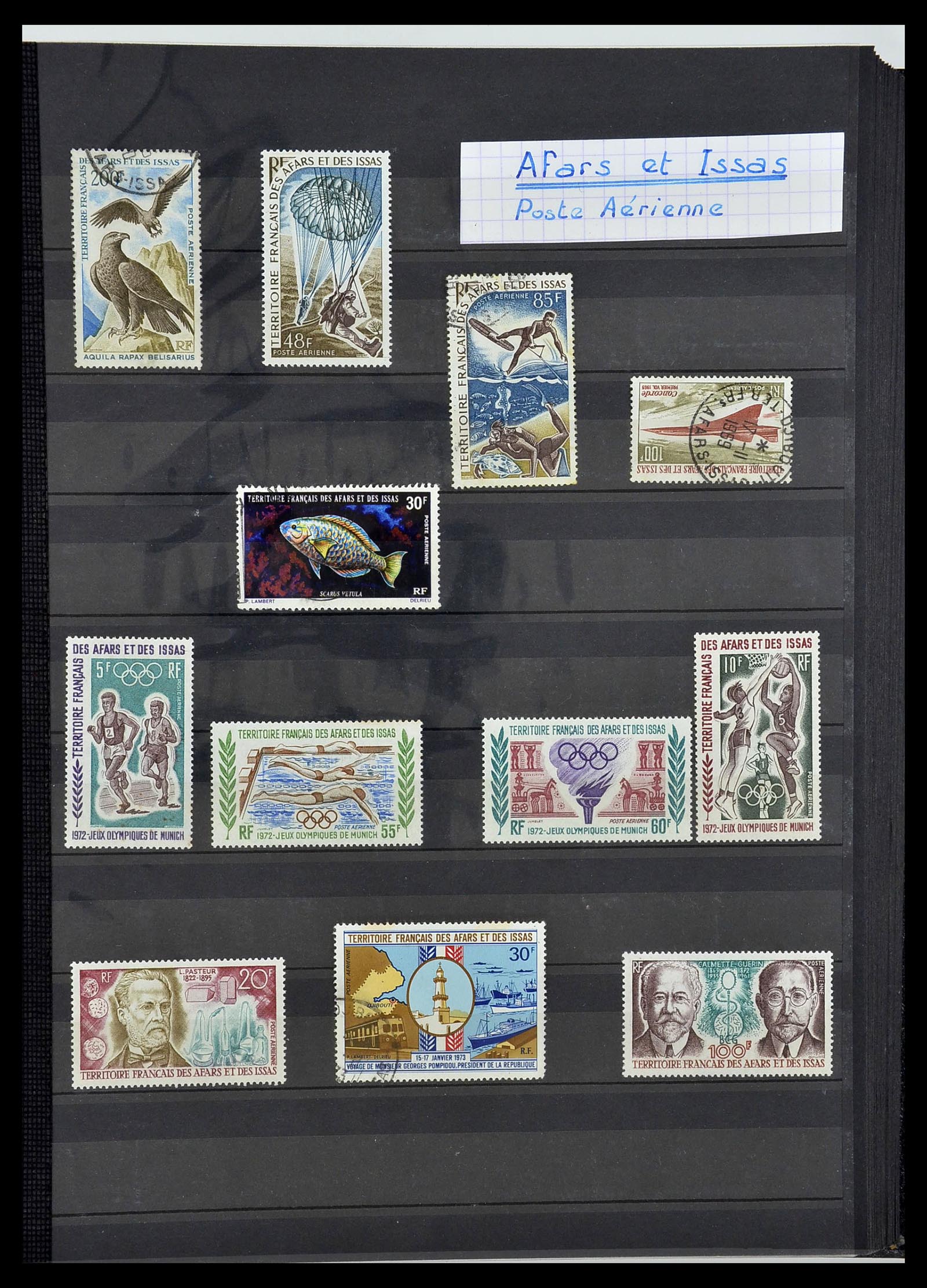34190 0730 - Postzegelverzameling 34190 Franse koloniën in Afrika 1885-1998.
