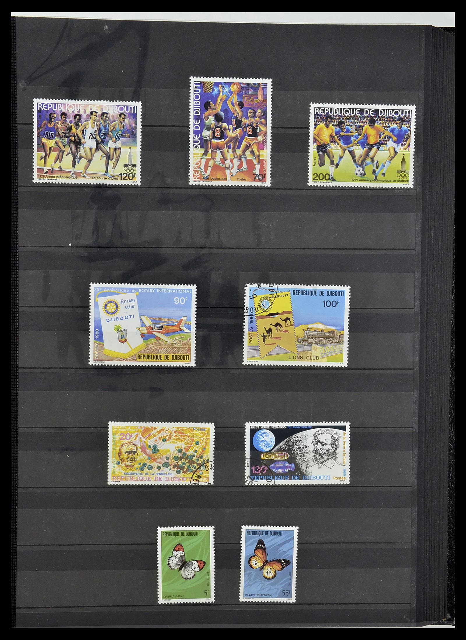 34190 0734 - Postzegelverzameling 34190 Franse koloniën in Afrika 1885-1998.