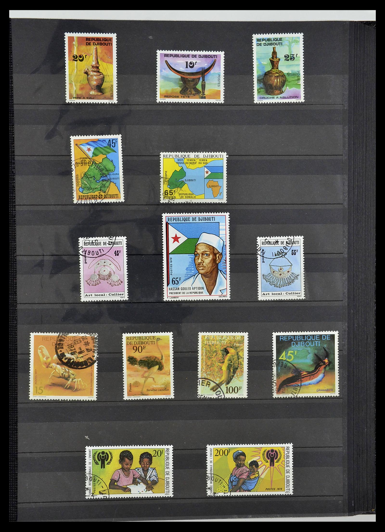 34190 0737 - Postzegelverzameling 34190 Franse koloniën in Afrika 1885-1998.