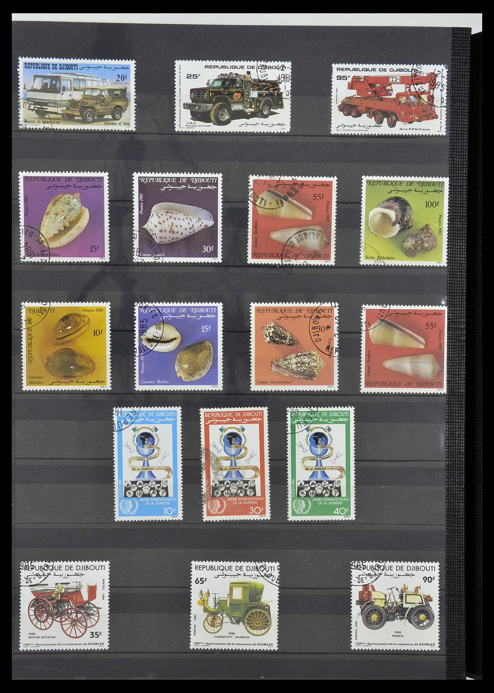 34190 0744 - Postzegelverzameling 34190 Franse koloniën in Afrika 1885-1998.