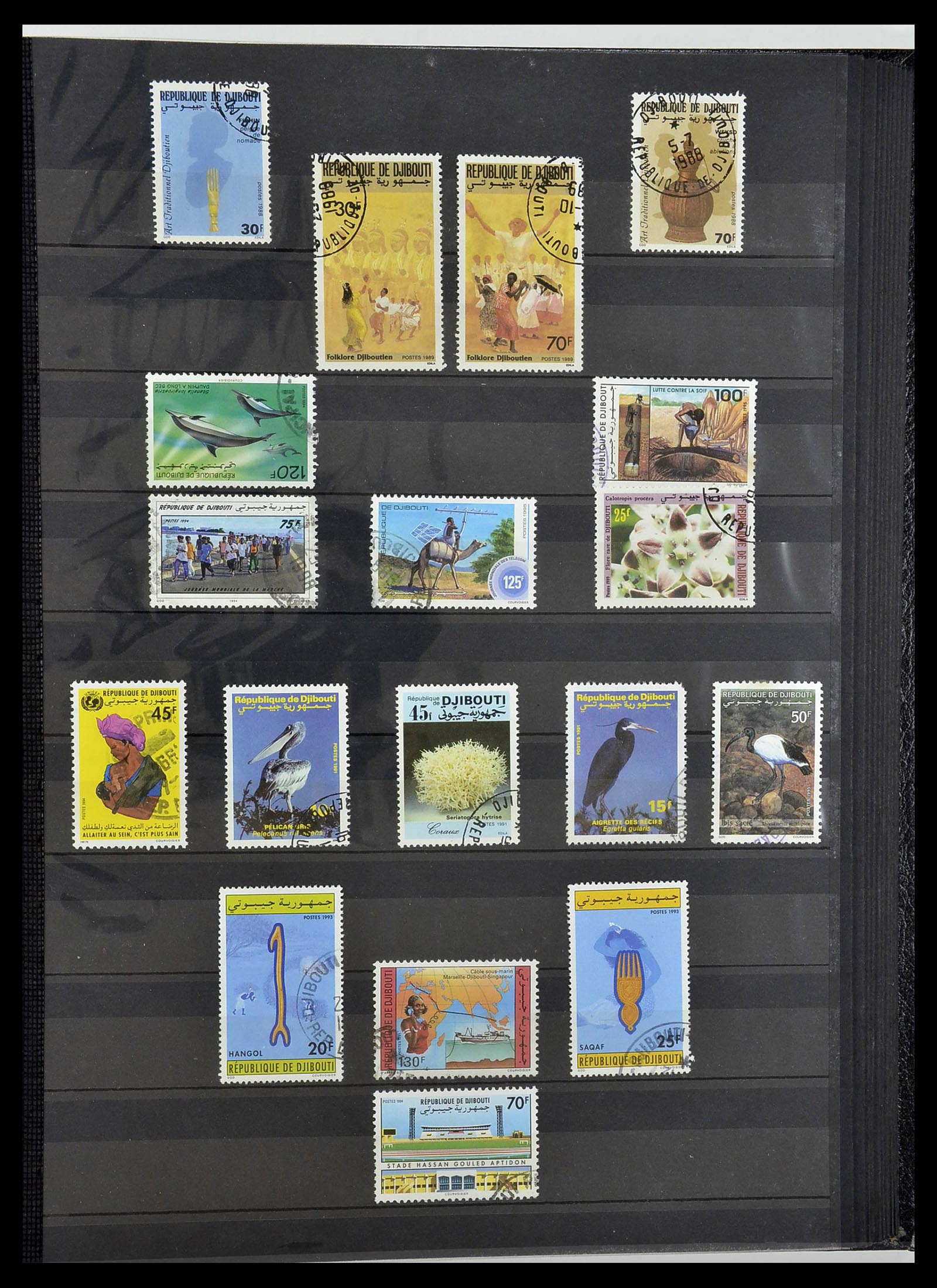 34190 0746 - Postzegelverzameling 34190 Franse koloniën in Afrika 1885-1998.