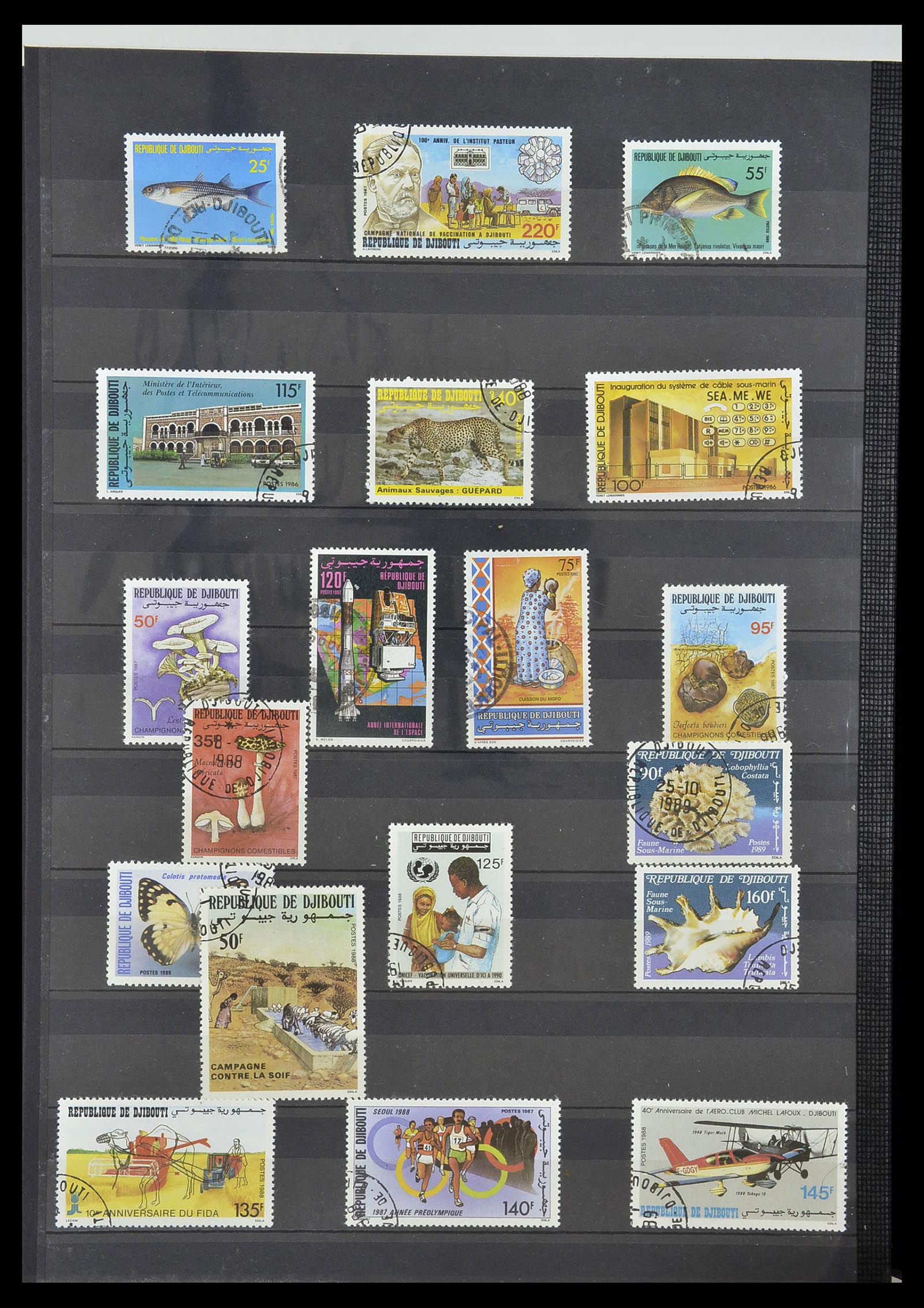 34190 0747 - Postzegelverzameling 34190 Franse koloniën in Afrika 1885-1998.