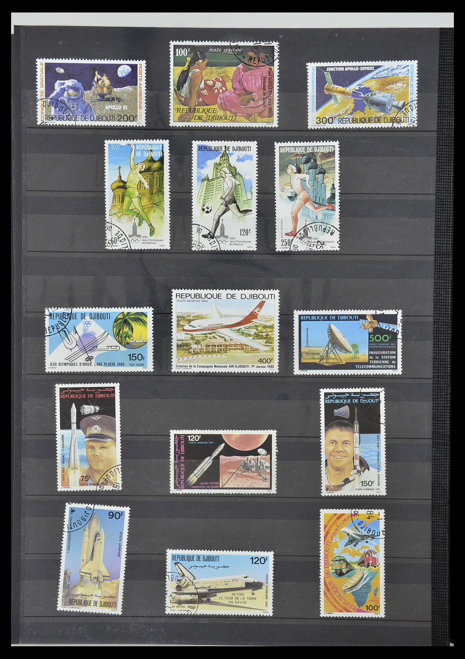34190 0751 - Postzegelverzameling 34190 Franse koloniën in Afrika 1885-1998.