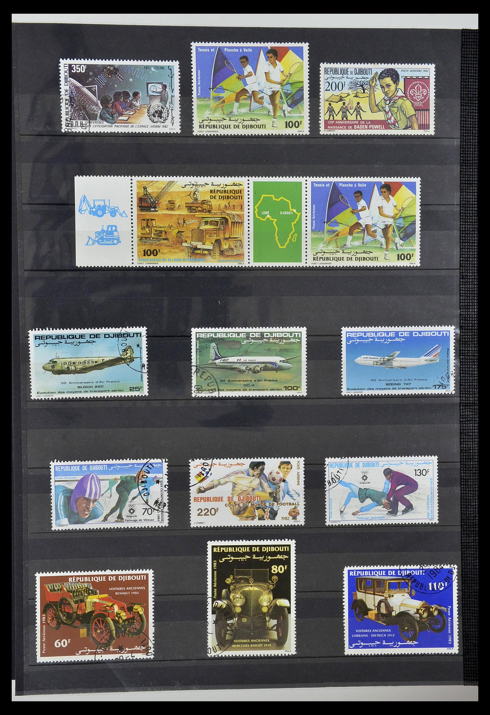 34190 0752 - Postzegelverzameling 34190 Franse koloniën in Afrika 1885-1998.