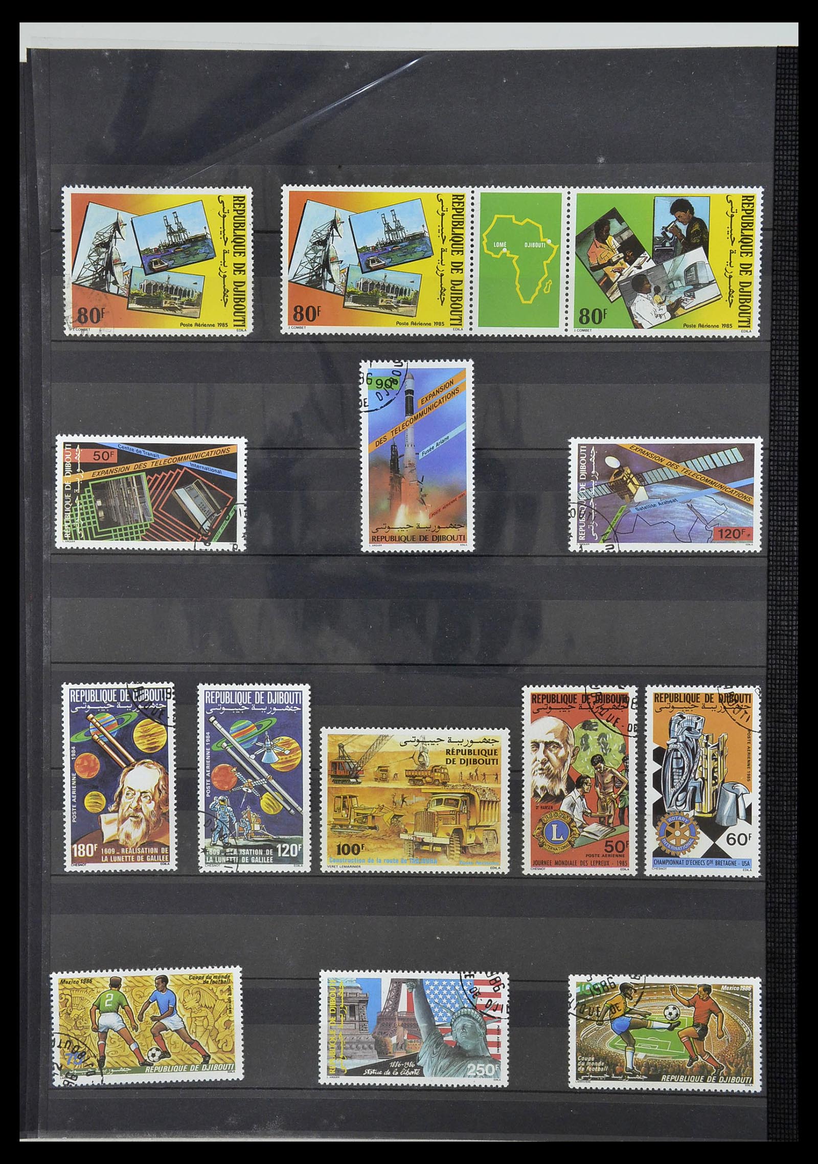 34190 0754 - Postzegelverzameling 34190 Franse koloniën in Afrika 1885-1998.