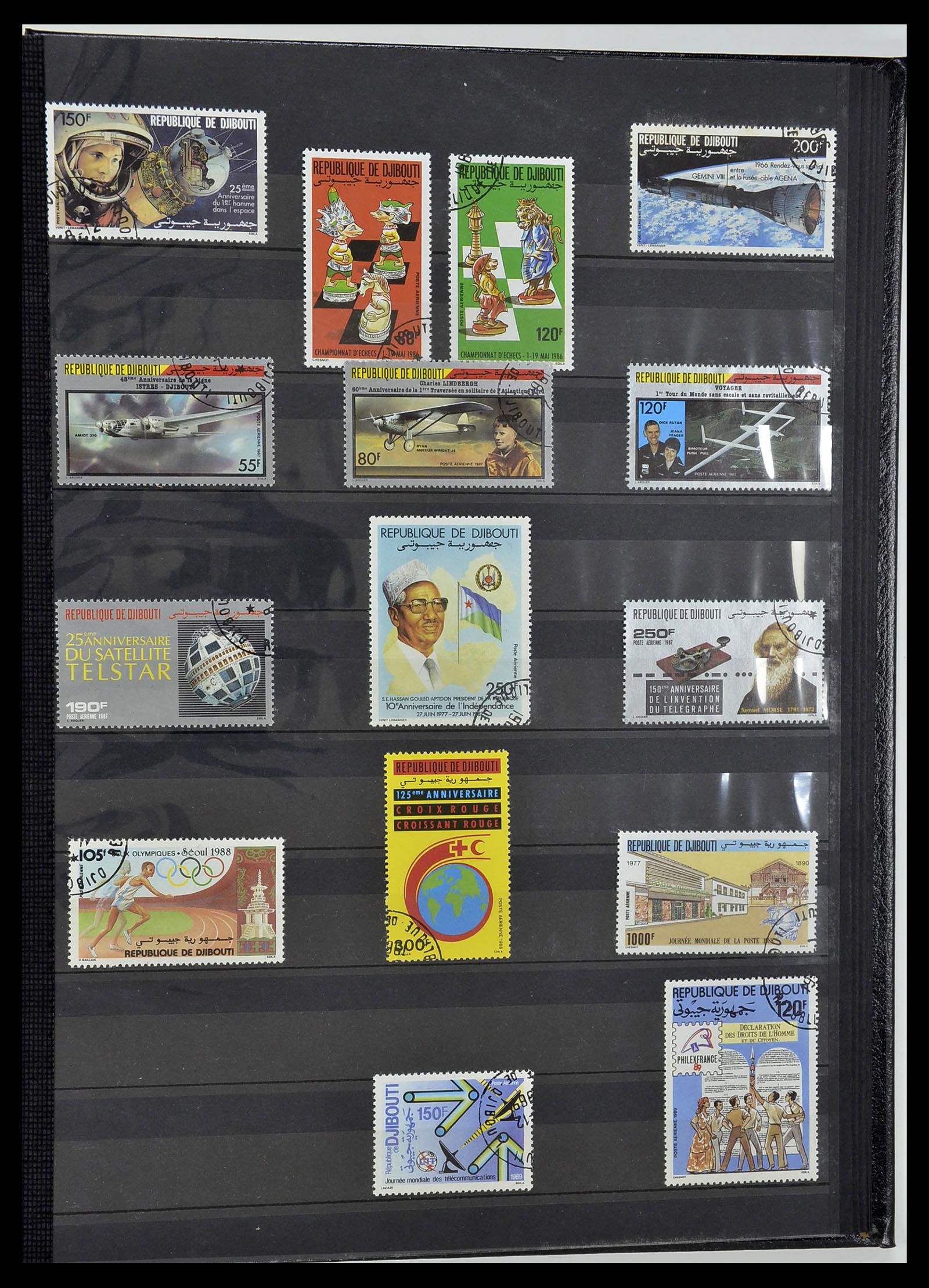 34190 0755 - Postzegelverzameling 34190 Franse koloniën in Afrika 1885-1998.